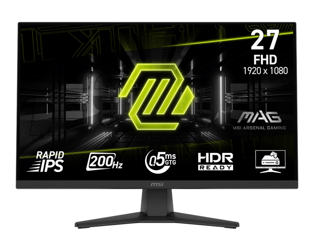 MSI MAG/272F/27''/IPS/FHD/200Hz/0,5ms/Black/2R