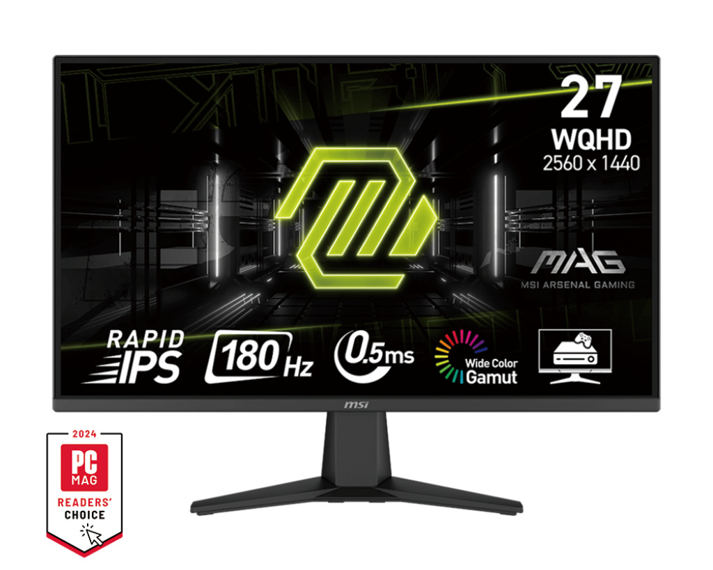 MSI MAG/275QF/27''/IPS/QHD/180Hz/0,5ms/Black/2R