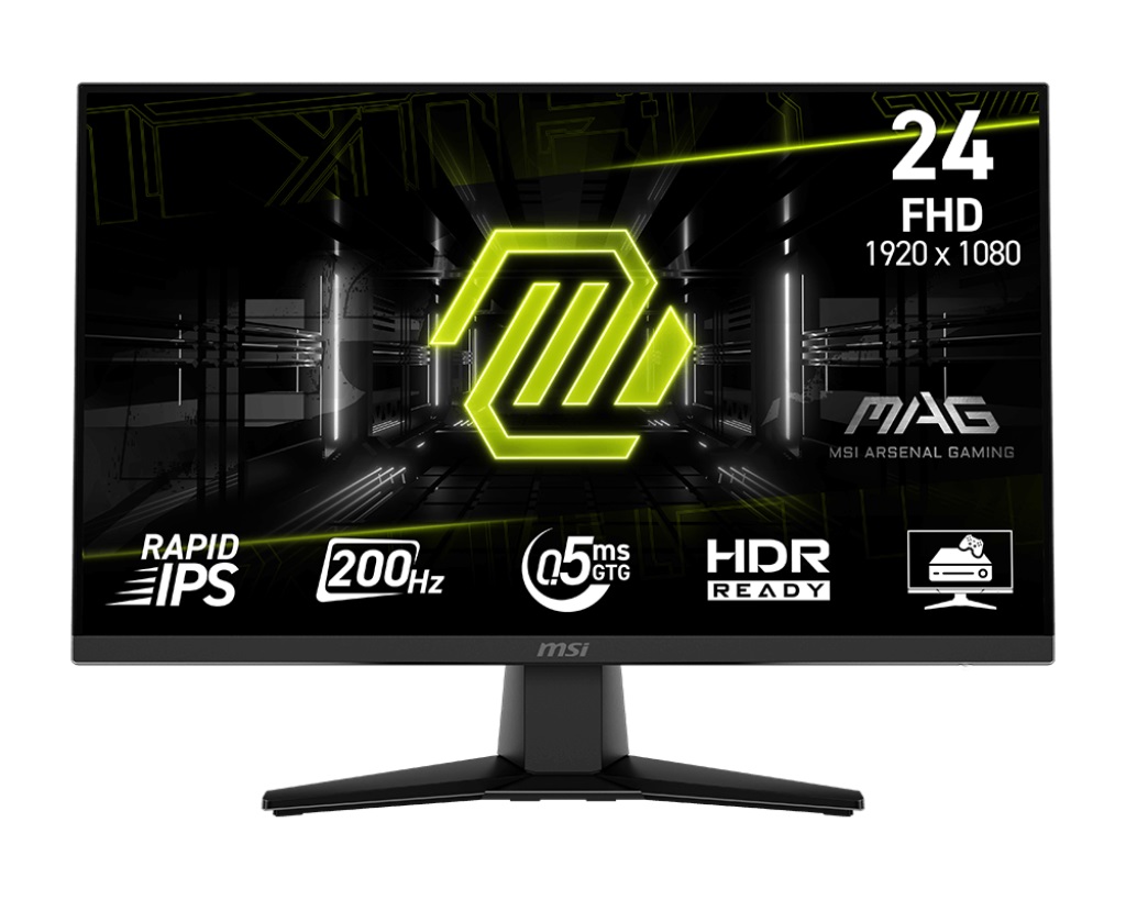 MSI MAG/242F/23,8''/IPS/FHD/200Hz/0,5ms/Černá/3R