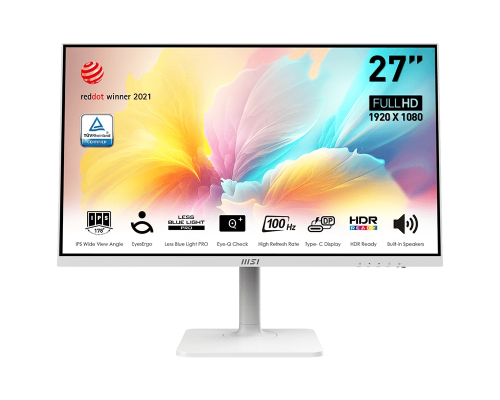 MSI Modern/MD2712PW/27''/IPS/FHD/100Hz/1ms/White/2R