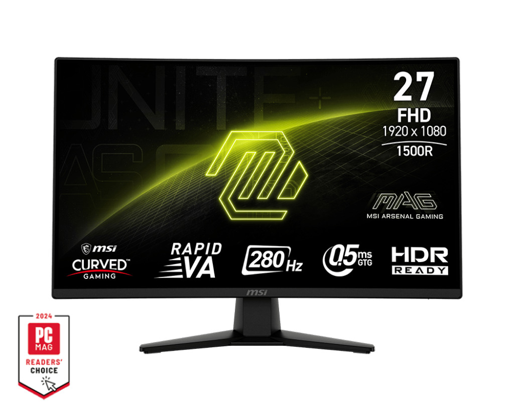 MSI MAG 274CXF 27''FHD/VA/280Hz/1ms/1500R/Black