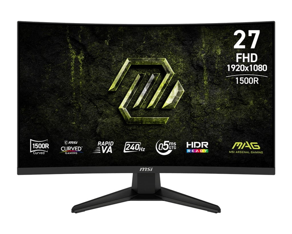 MSI MAG/275CF X24/27''/VA/FHD/240Hz/0,5ms/Černá/3R