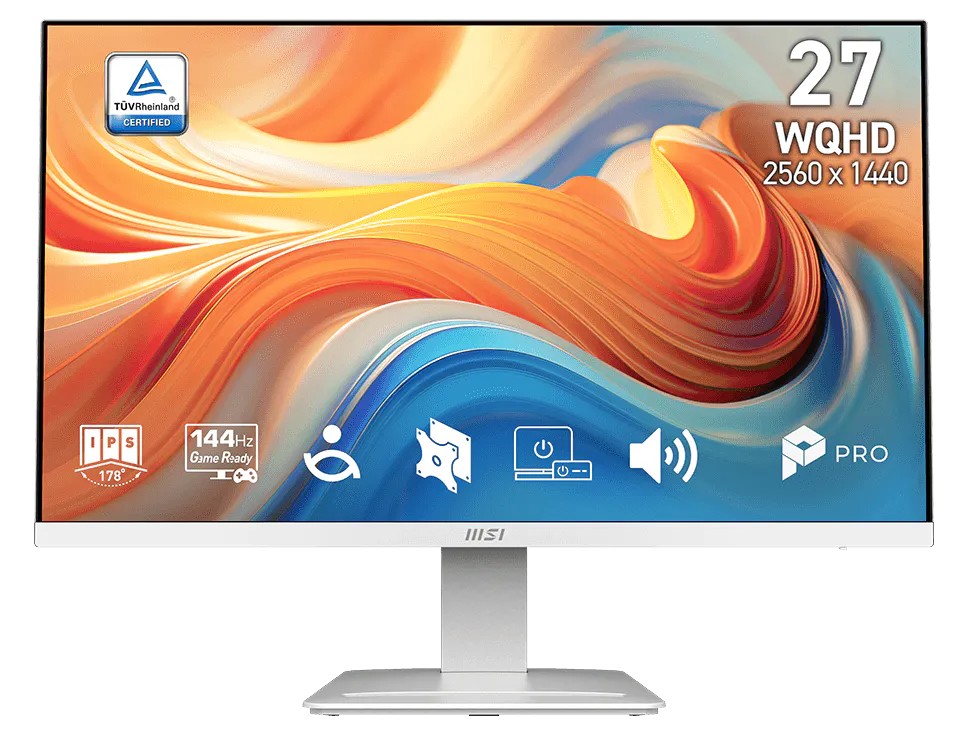 MSI Pro/MP273QW E14/27''/IPS/QHD/144Hz/1ms/Bílá/3R