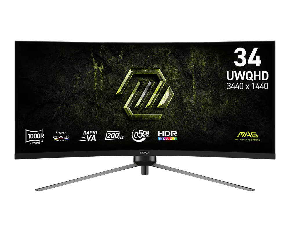 MSI MAG/345CQRF E20/34''/VA/UWQHD/200Hz/0,5ms/Černá/3R
