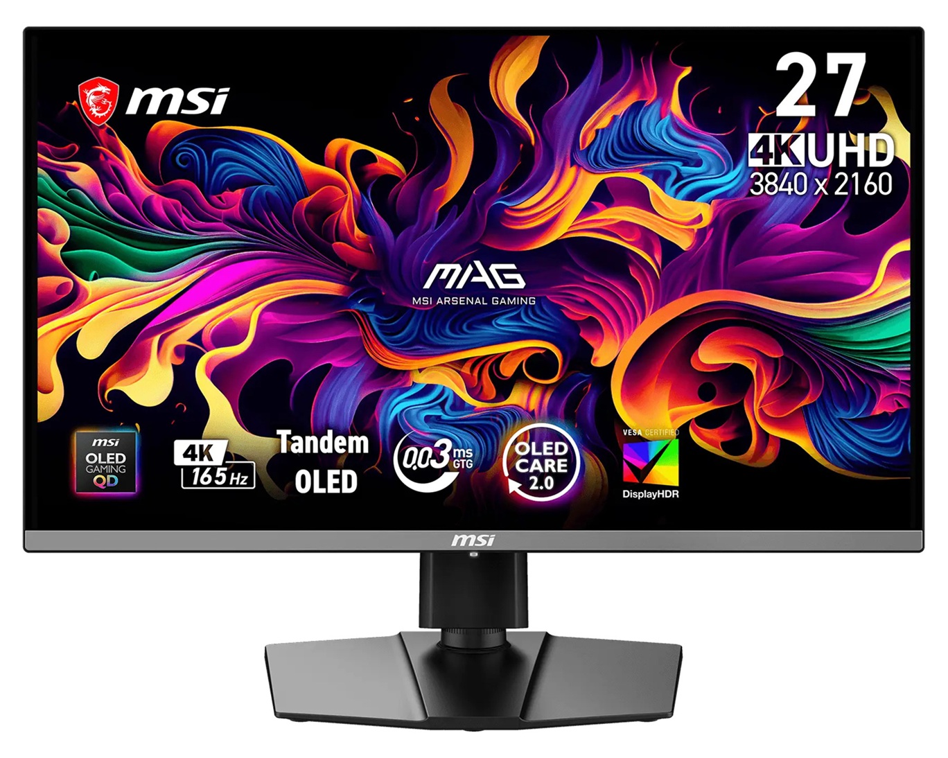 MSI MAG/272UP QD-OLED E16/26,5''/QD-OLED/4K UHD/165Hz/0,03ms/Černá/3R