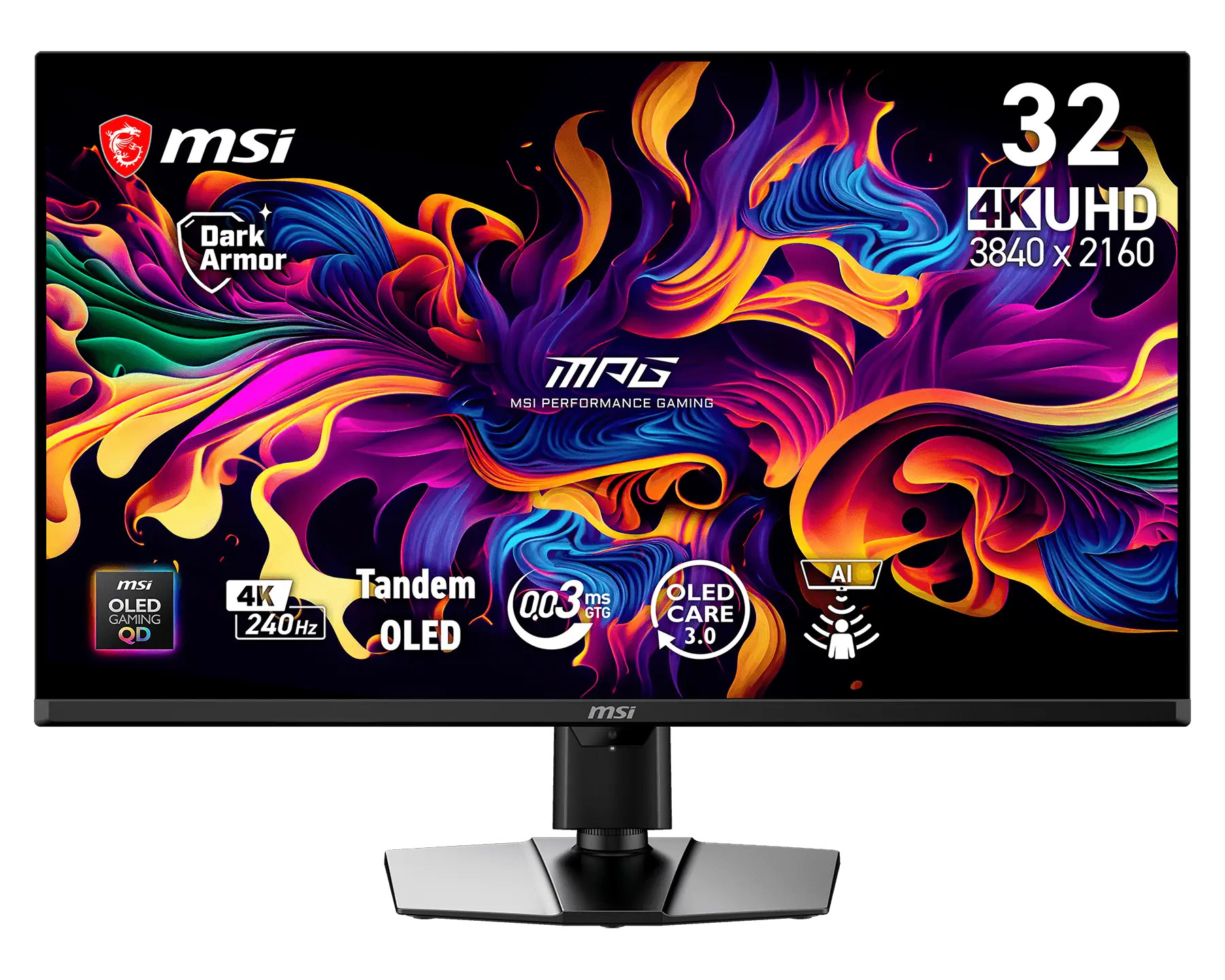 MSI MPG/322UR QD-OLED X24/31,5''/QD-OLED/4K UHD/240Hz/0,03ms/Černá/3R