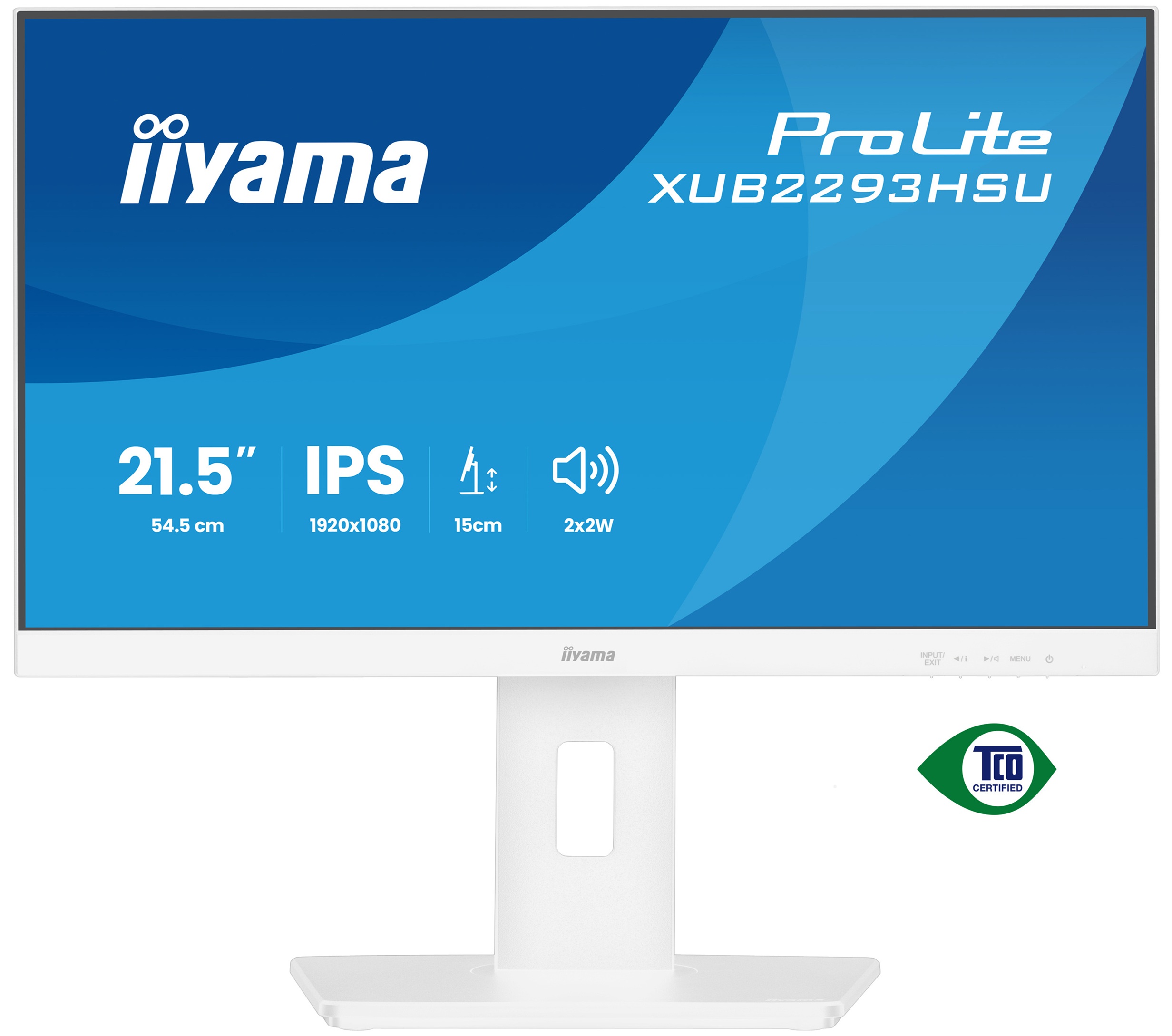 iiyama ProLite/XUB2293HSU-W7/21,5''/IPS/FHD/100Hz/1ms/Bílá/3R