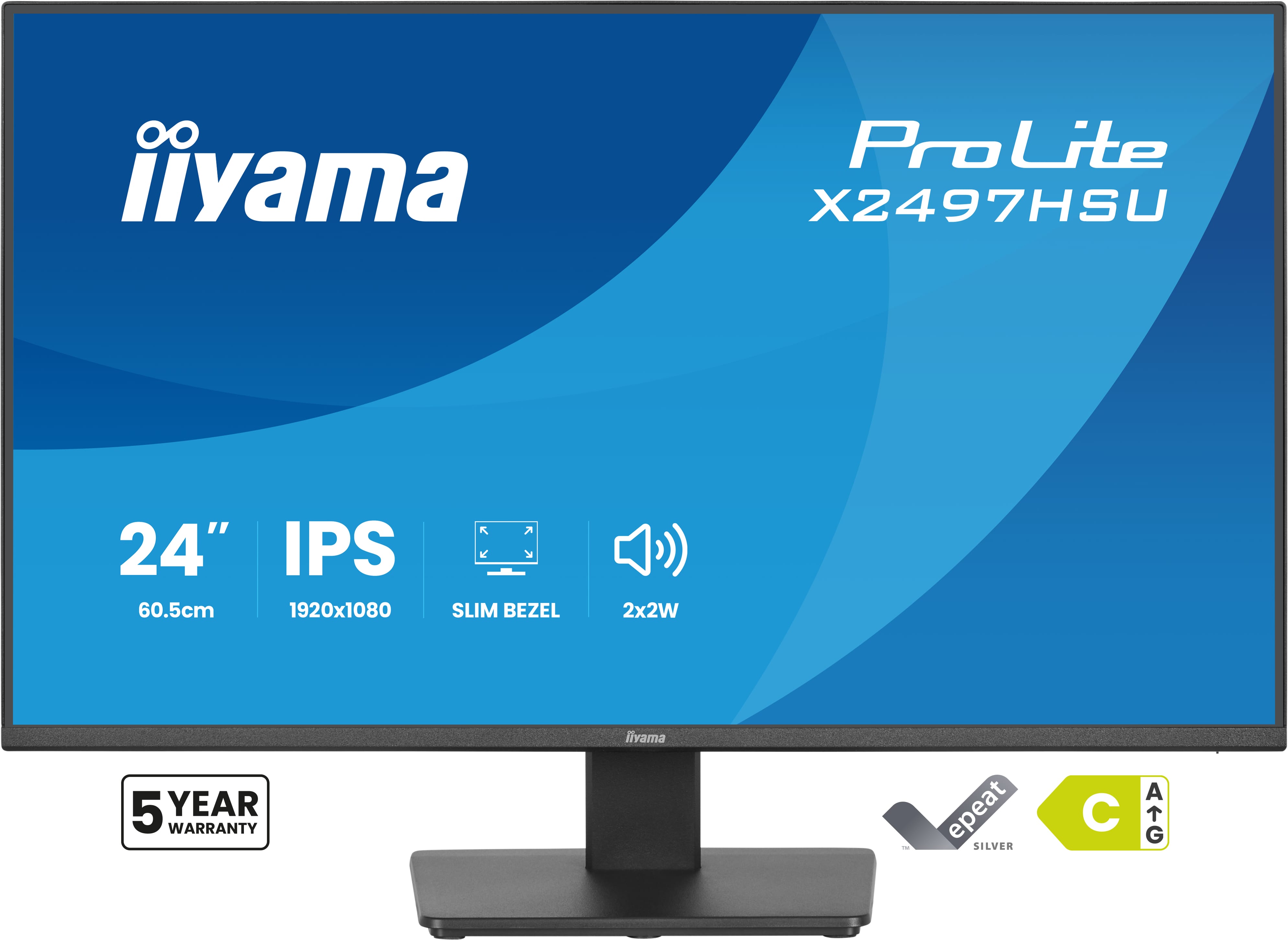 iiyama ProLite/X2497HSU-B1/23,8''/IPS/FHD/120Hz/4ms/Černá/5R