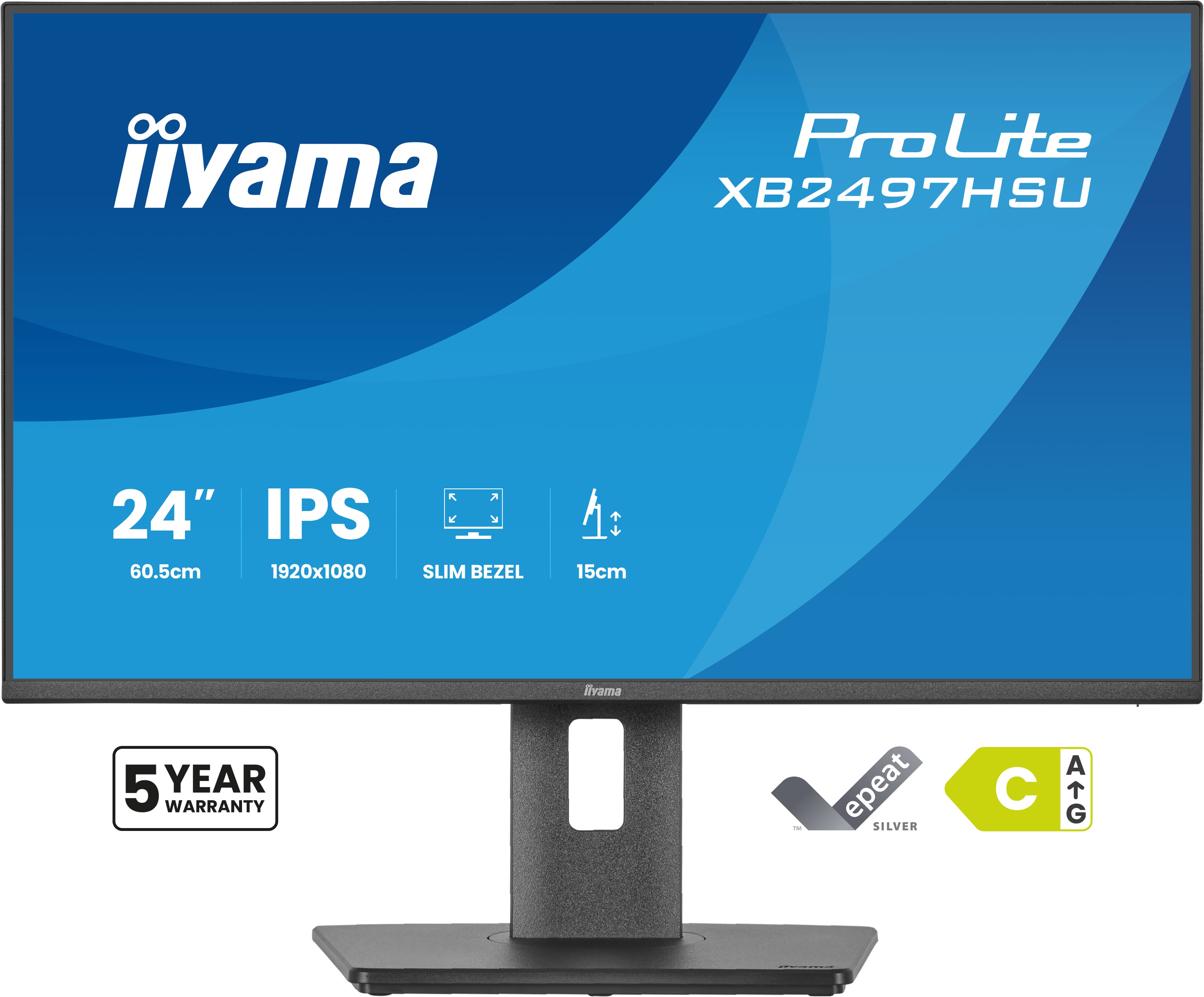 iiyama ProLite/XB2497HSU-B1/23,8''/IPS/FHD/120Hz/4ms/Černá/5R