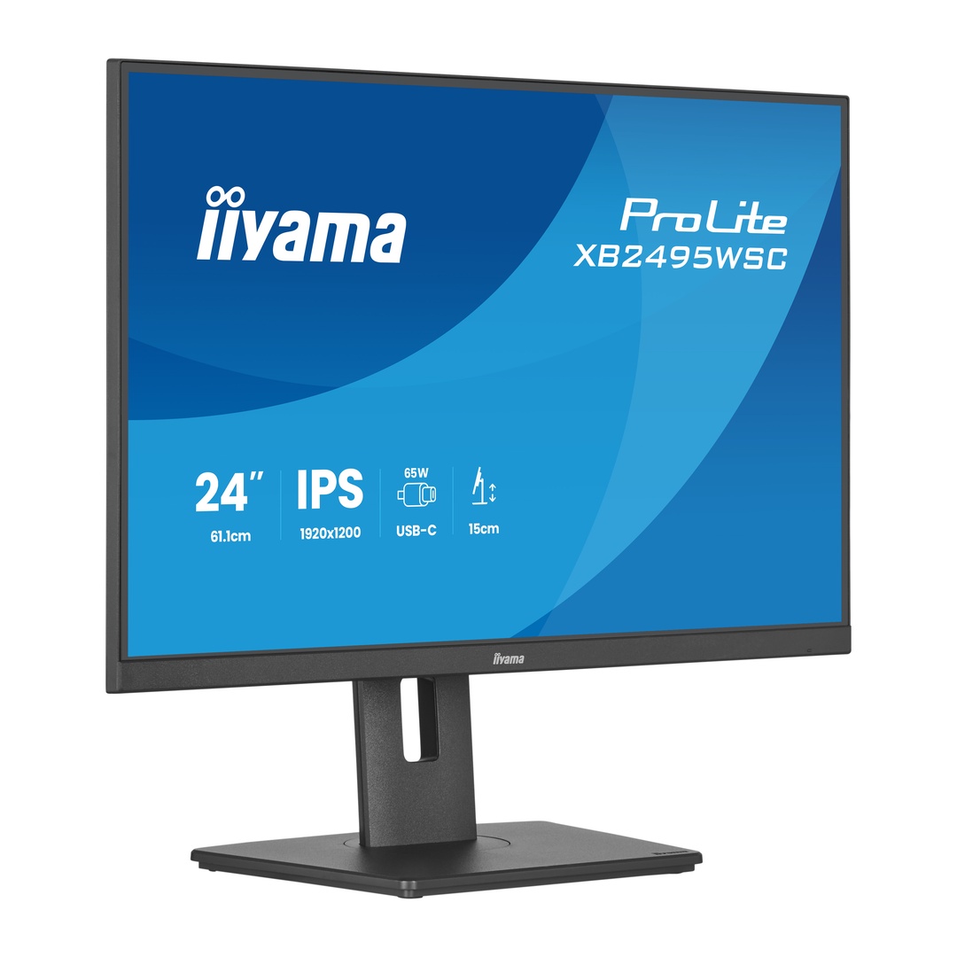 24" iiyama XB2495WSC-B1:IPS,WXGA,USB-C,HAS