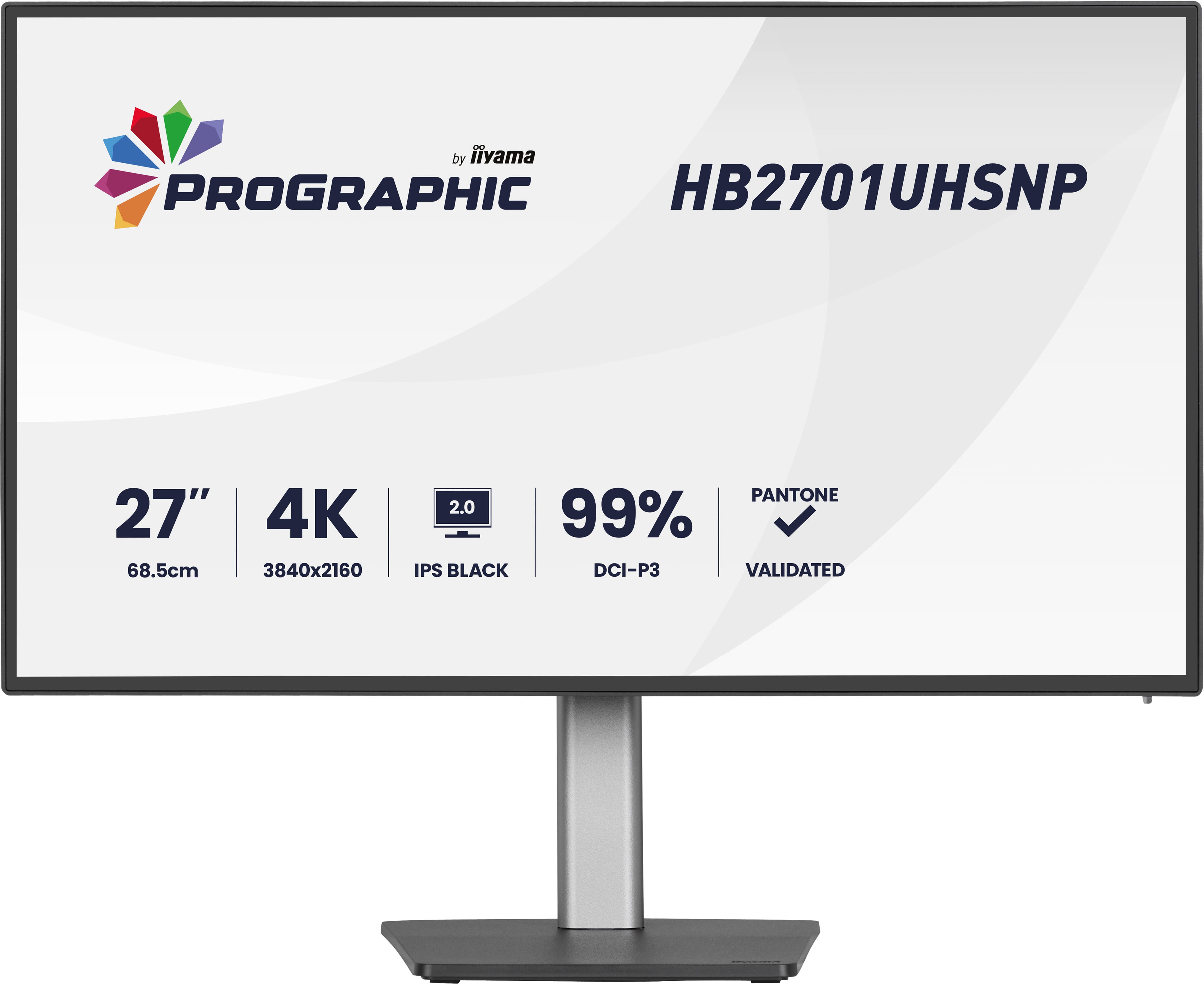 iiyama ProGraphic/HB2701UHSNP-B1/27''/IPS/4K UHD/60Hz/4ms/Černá/3R