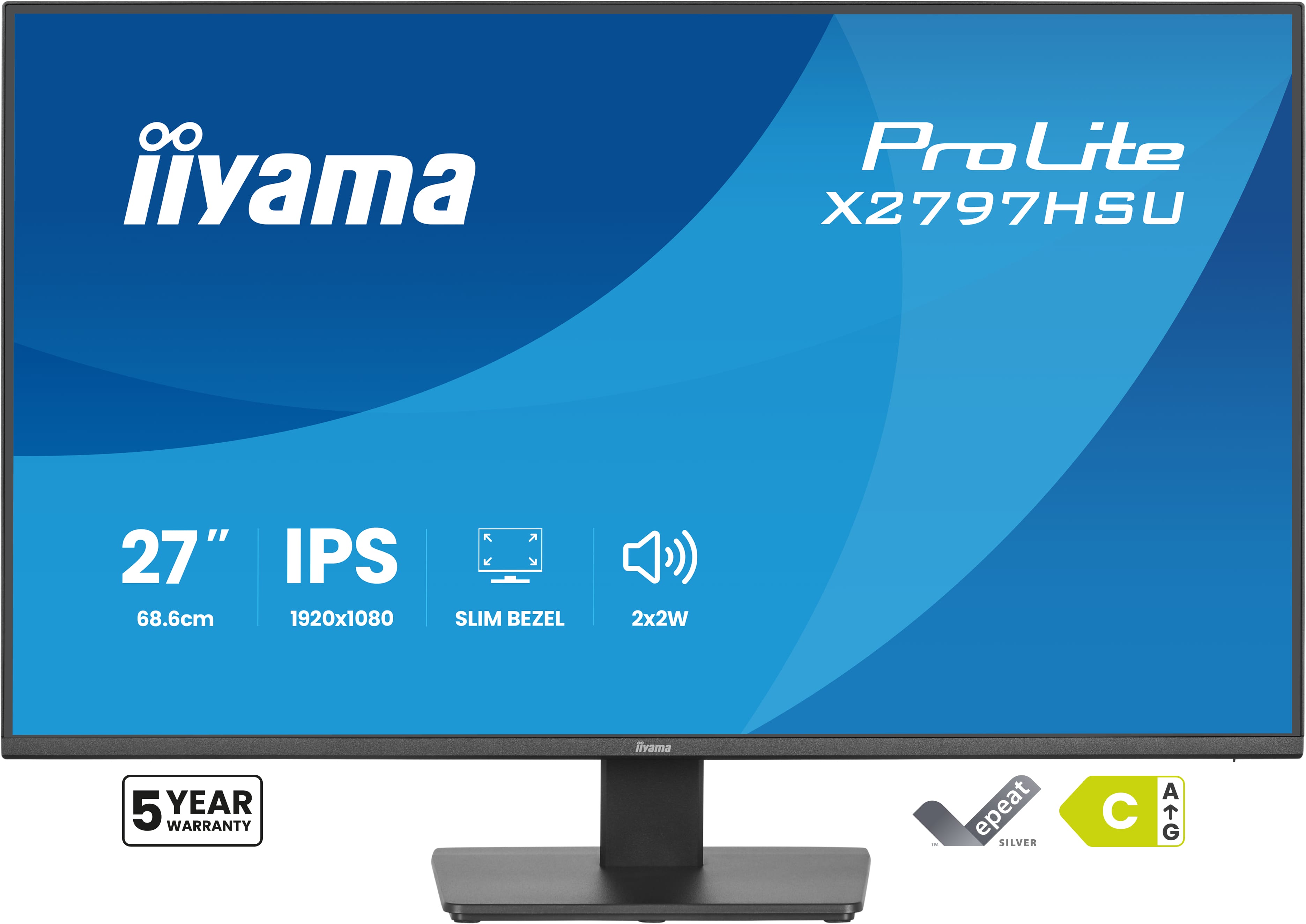 iiyama ProLite/X2797HSU-B1/27''/IPS/FHD/120Hz/4ms/Černá/5R