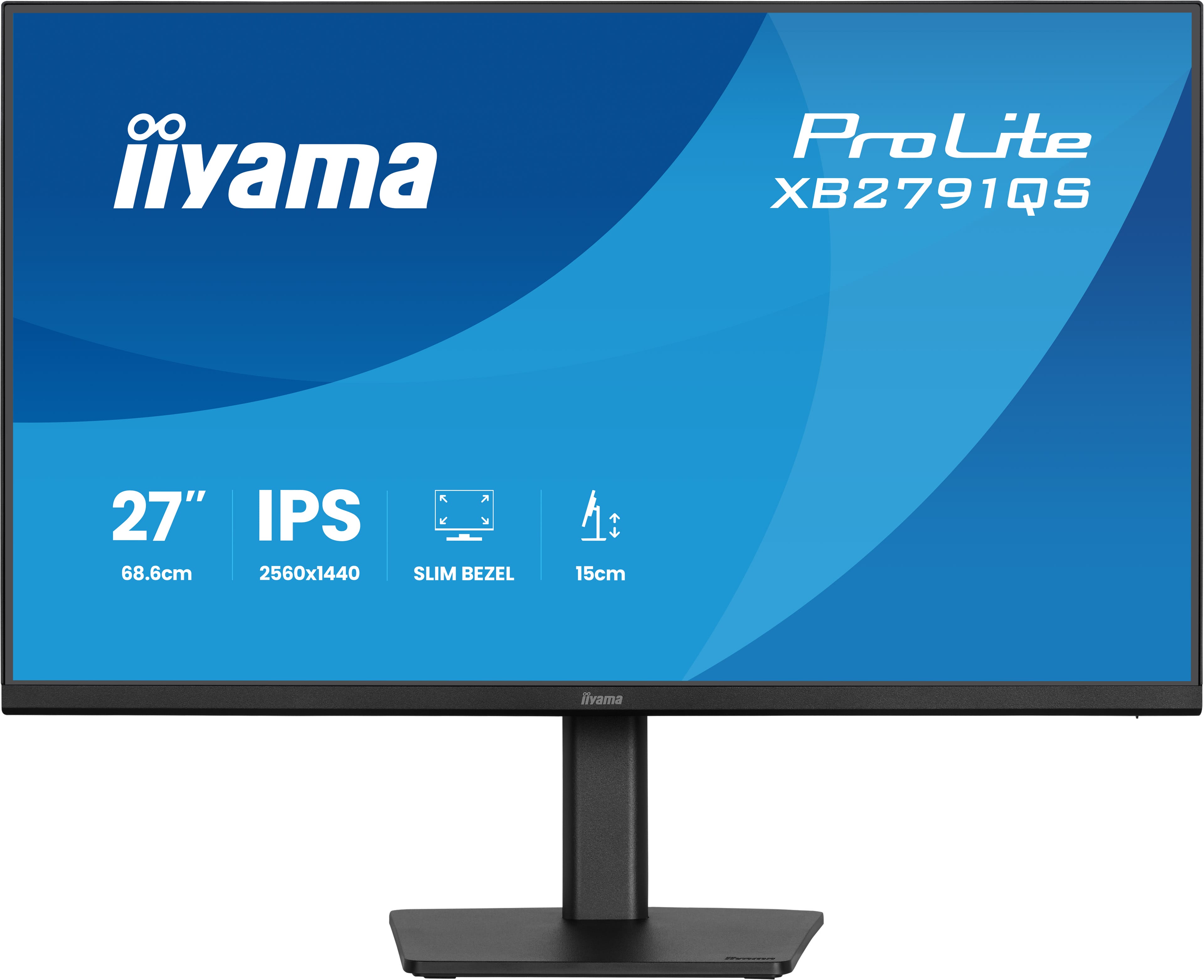 iiyama ProLite/XB2791QS-B1/27''/IPS/QHD/75Hz/1ms/Černá/3R