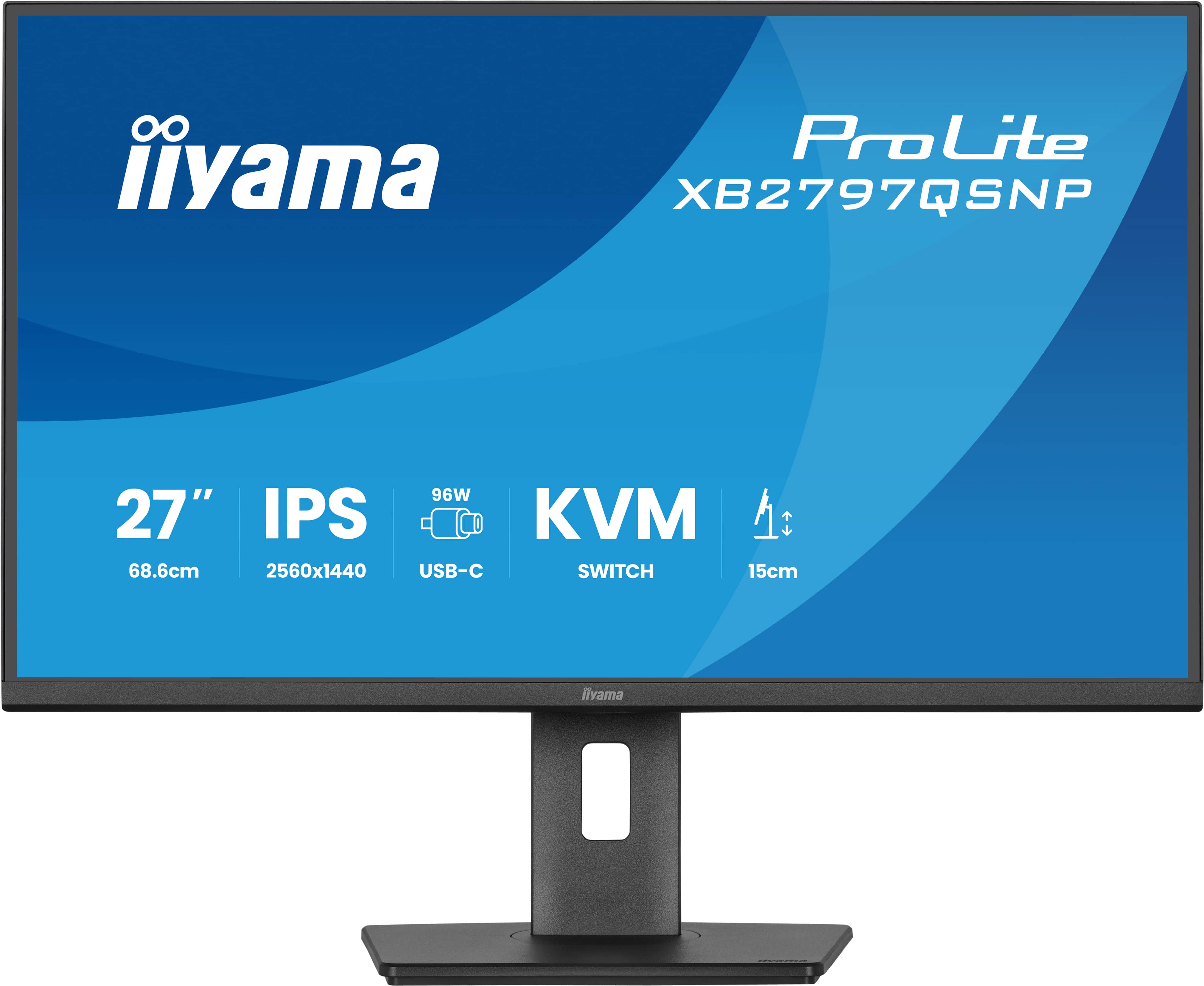 iiyama ProLite/XB2797QSNP-B1/27''/IPS/QHD/75Hz/1ms/Černá/5R