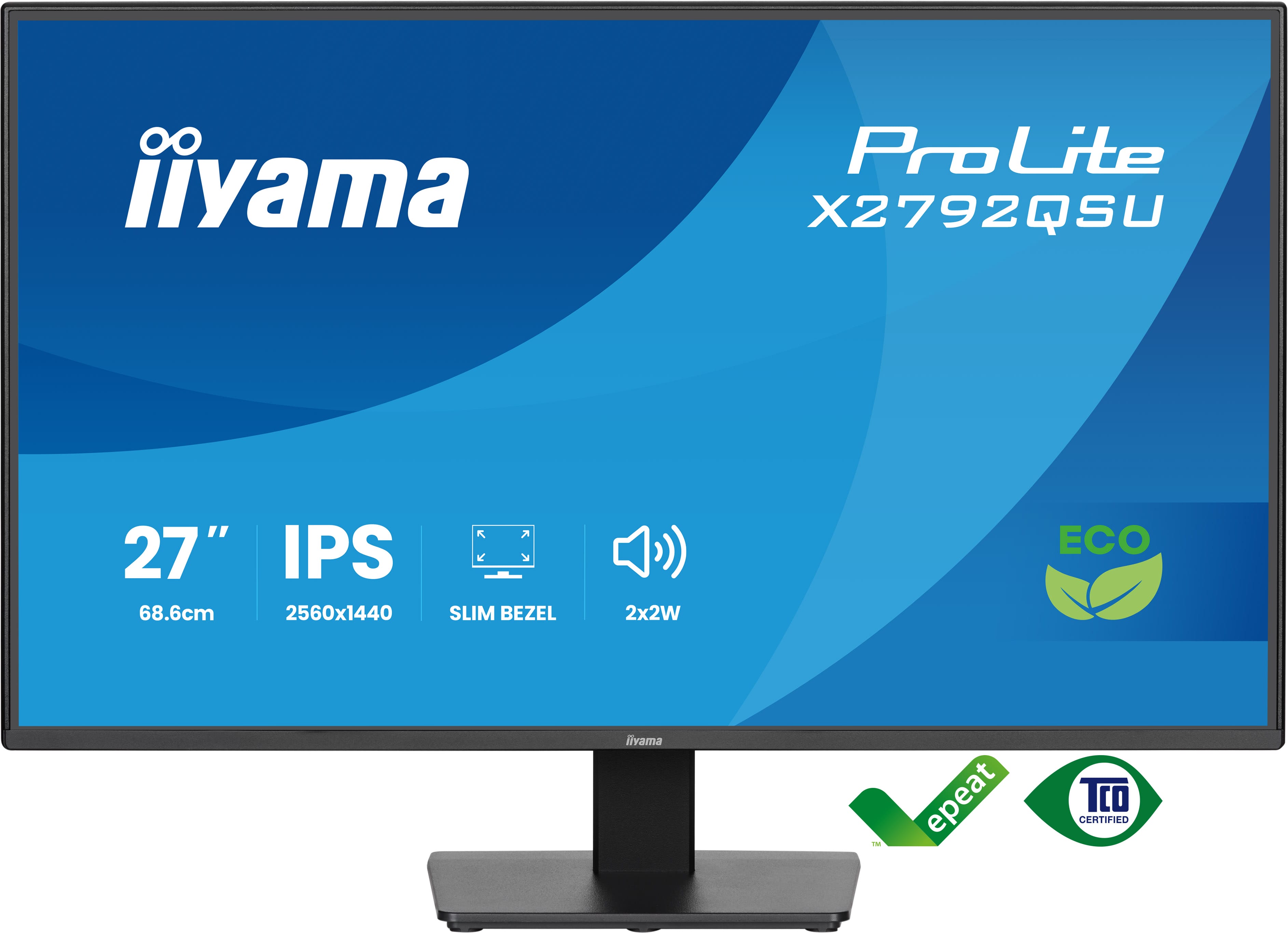 iiyama ProLite/X2792QSU-B1/27''/IPS/QHD/120Hz/3ms/Černá/3R