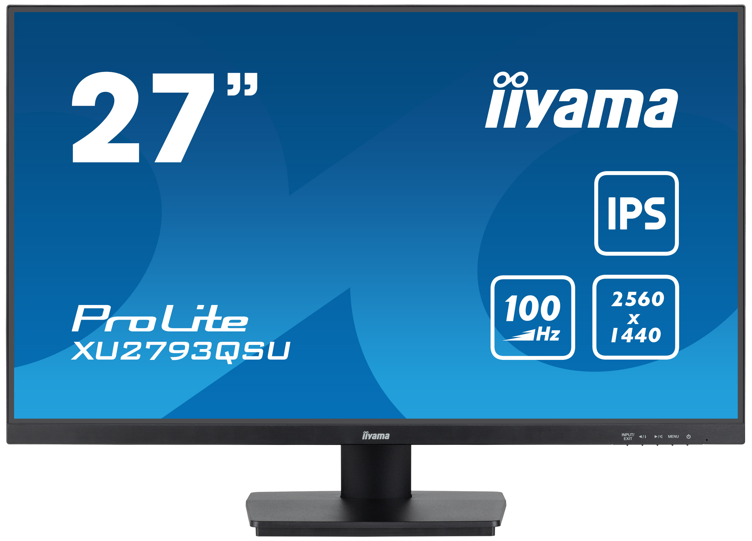 iiyama ProLite/XU2793QSU-B6/27''/IPS/QHD/100Hz/1ms/Black/3R