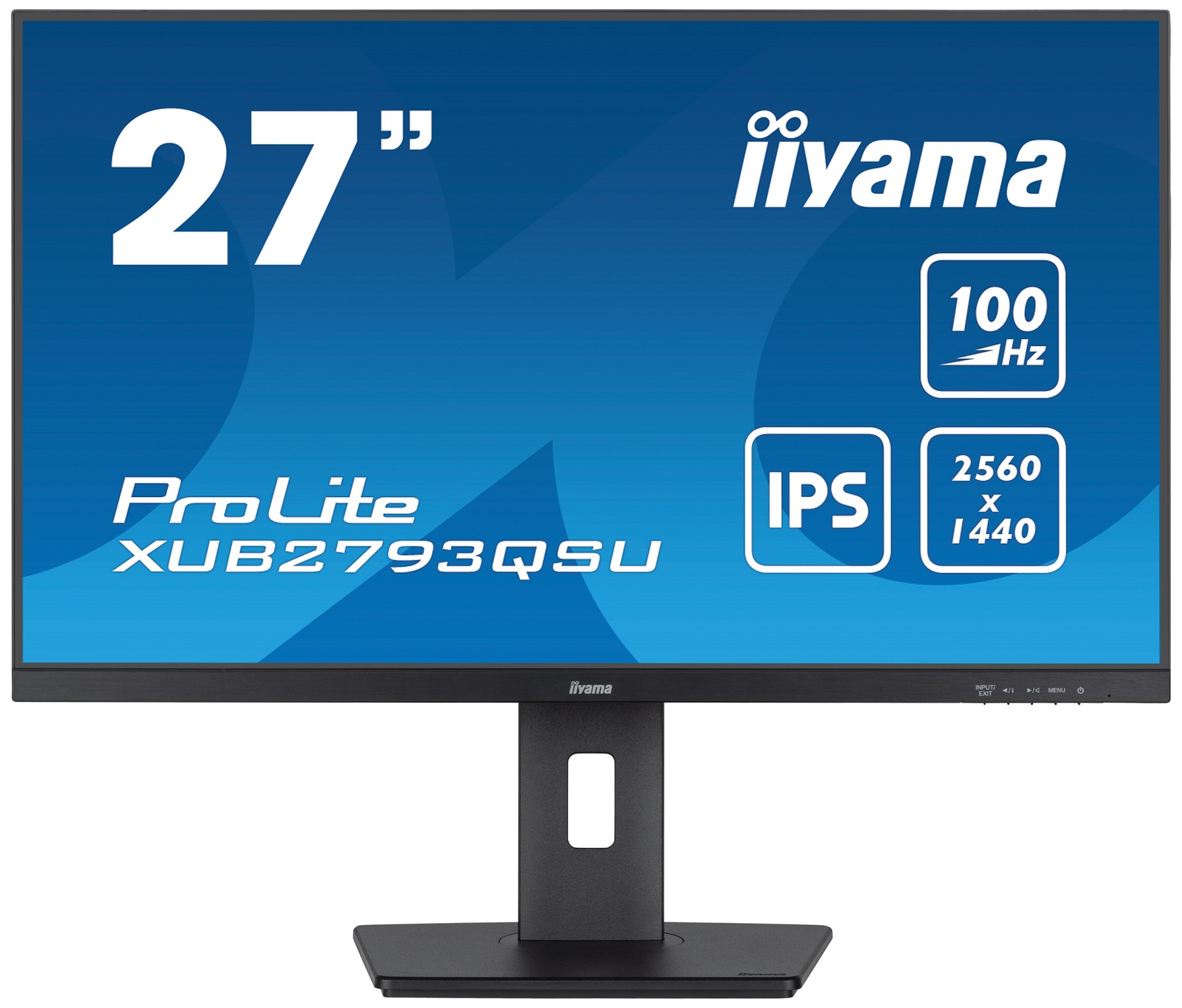 iiyama ProLite/XUB2793QSU-B6/27''/IPS/QHD/100Hz/1ms/Black/3R