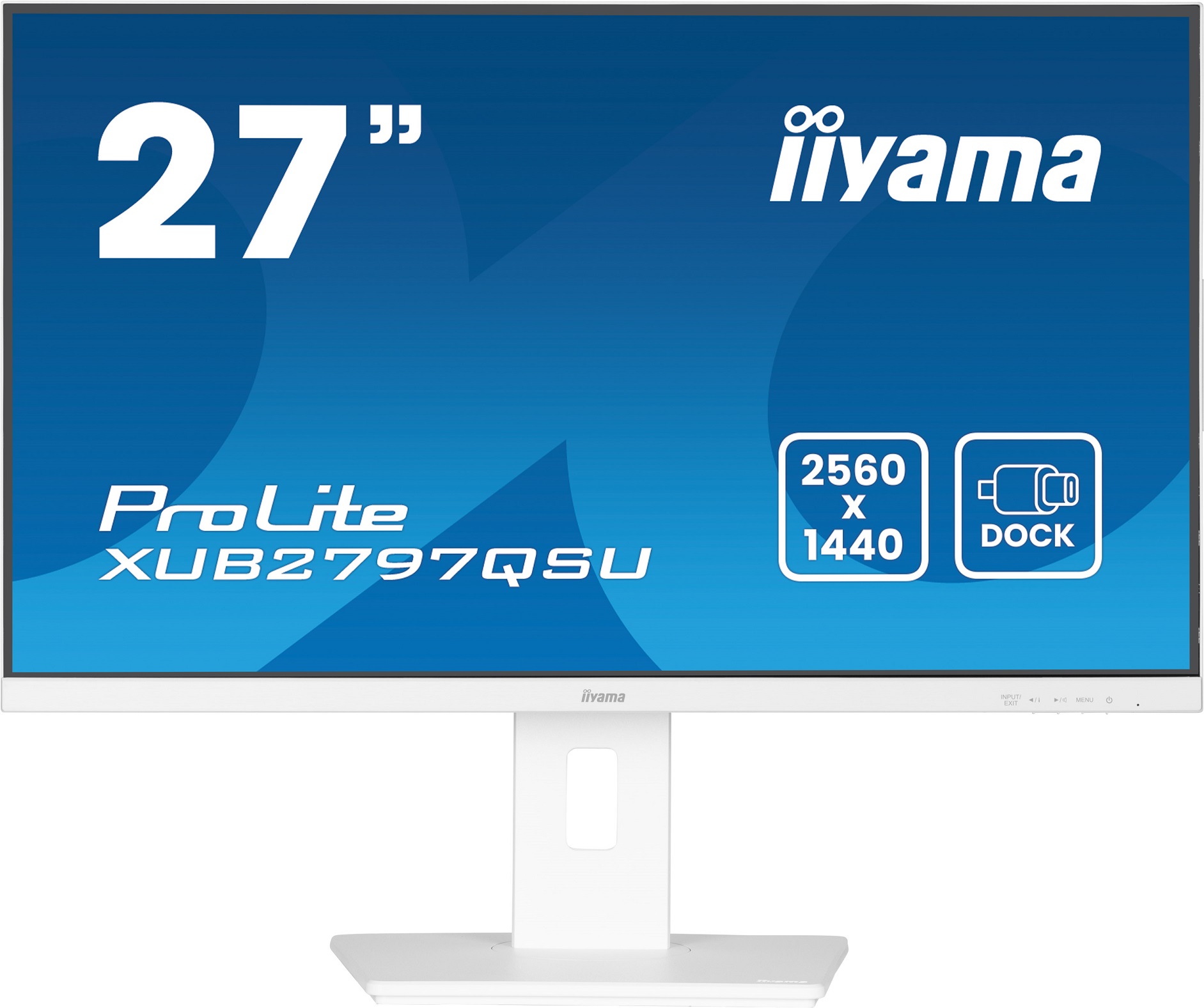 iiyama ProLite/XUB2797QSU-W2/27''/IPS/QHD/100Hz/1ms/White/5R