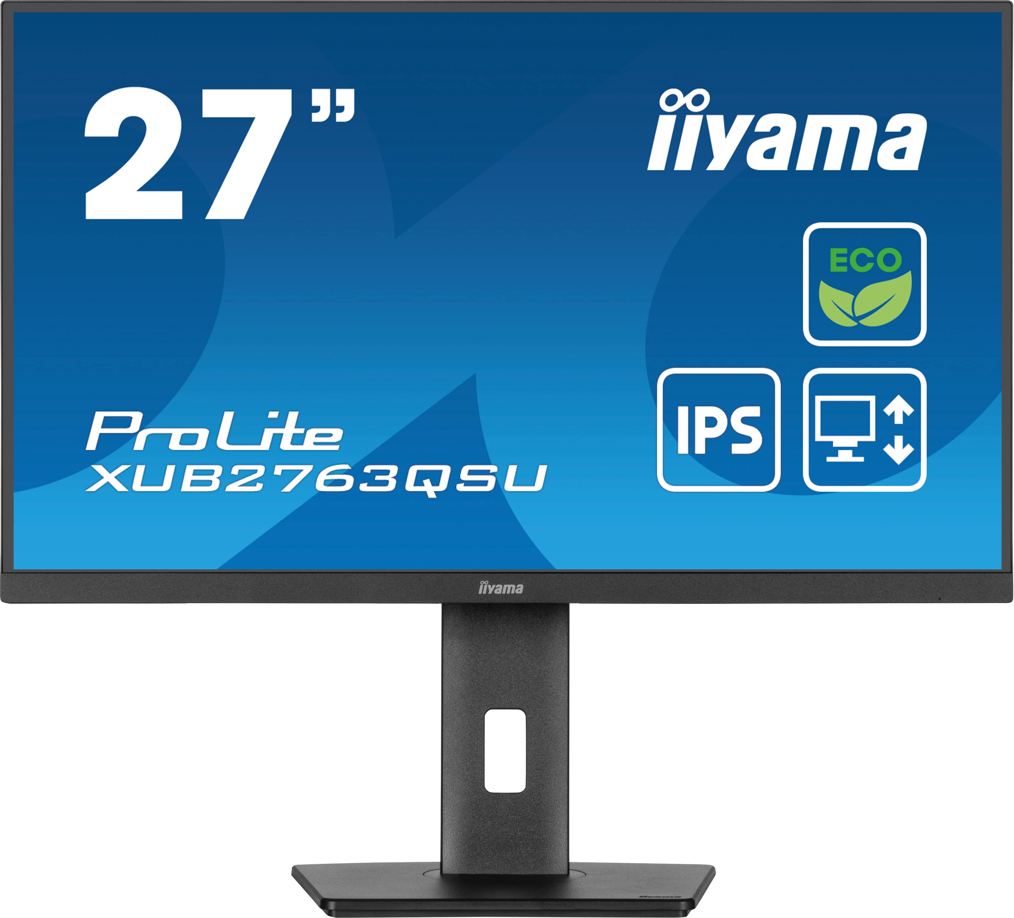 iiyama ProLite/XUB2763QSU-B1/27''/IPS/QHD/100Hz/2ms/Black/3R