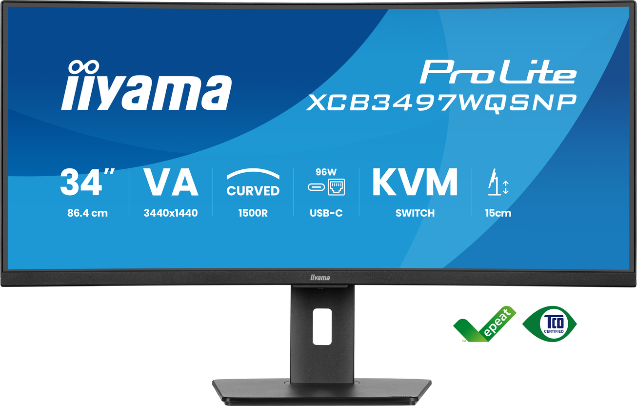 iiyama ProLite/XCB3497WQSNP-B1/34''/VA/wQHD/120Hz/0,4ms/Black/3R