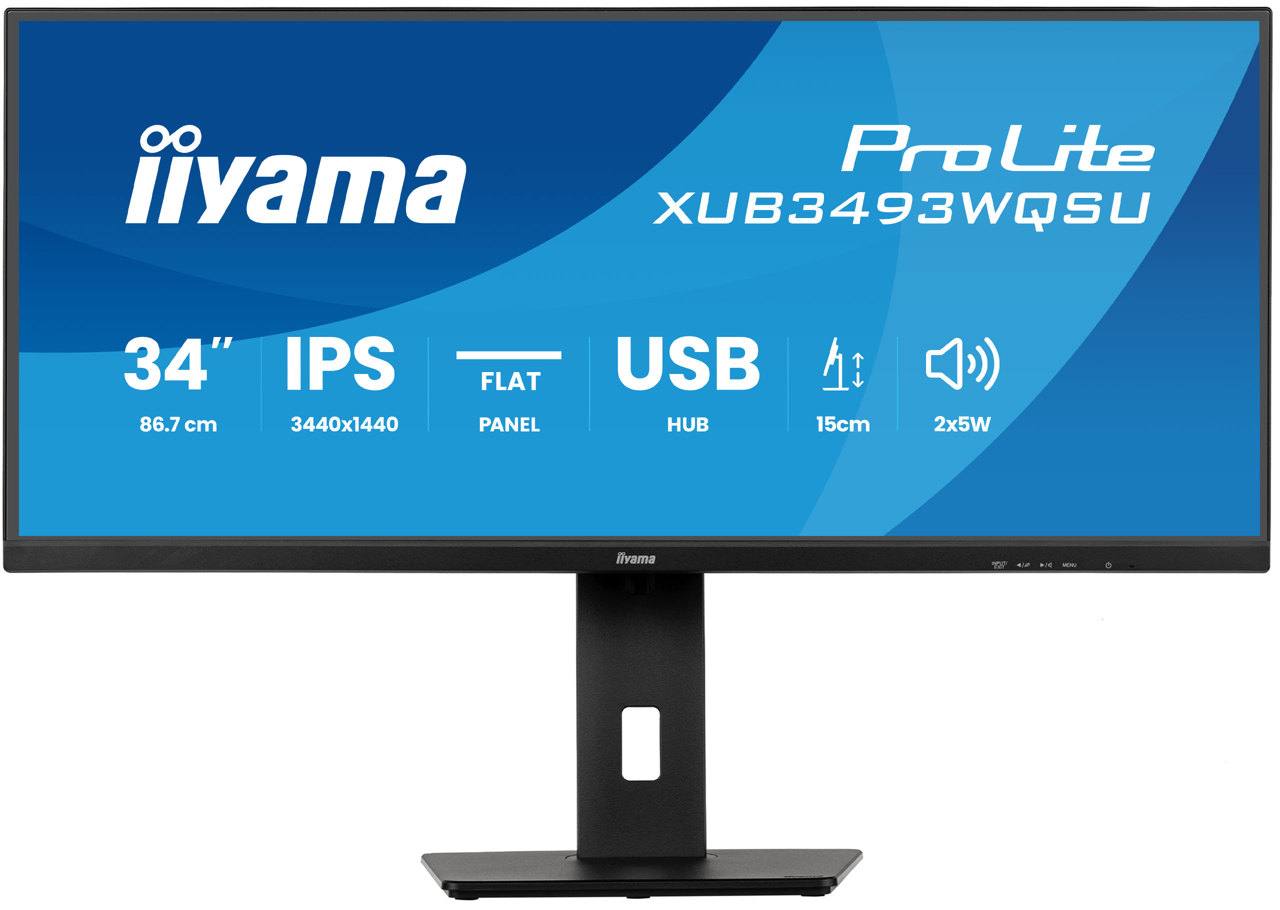 iiyama ProLite/XUB3493WQSU-B6/34''/IPS/wQHD/120Hz/1ms/Černá/3R