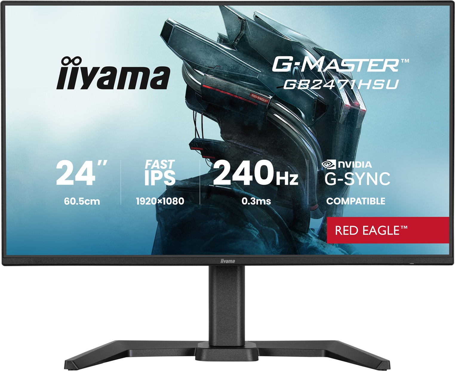 iiyama G-Master/GB2471HSU-B1/23,8''/IPS/FHD/240Hz/0,3ms/Černá/3R