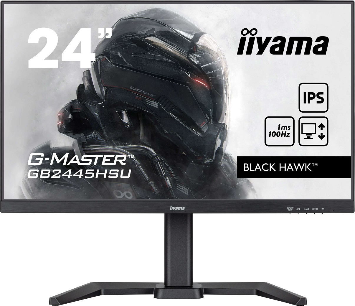 iiyama G-Master/GB2445HSU-B2/23,8''/IPS/FHD/100Hz/1ms/Black/3R