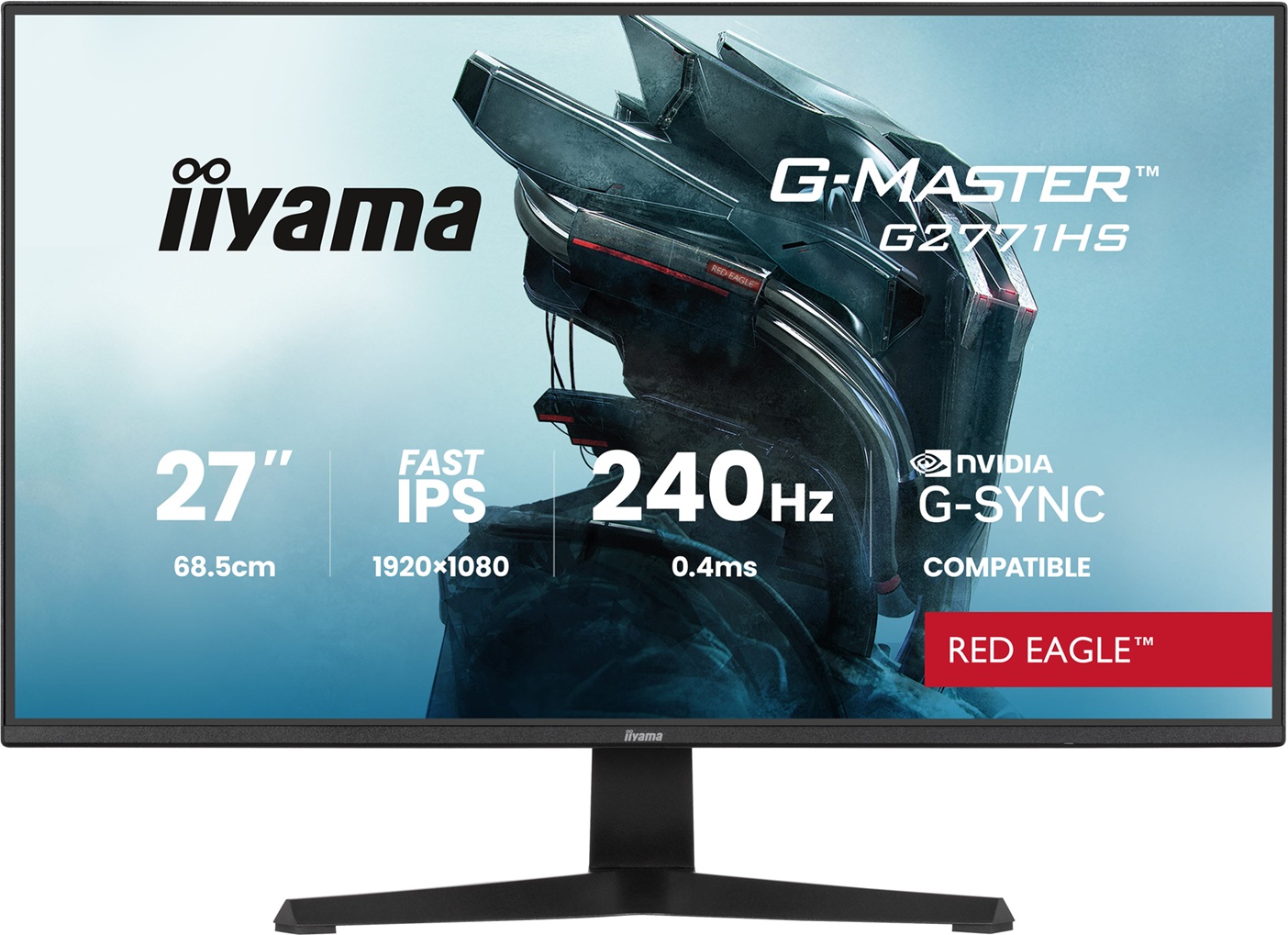 iiyama G-Master/G2771HS-B1/27''/IPS/FHD/240Hz/0,4ms/Černá/3R