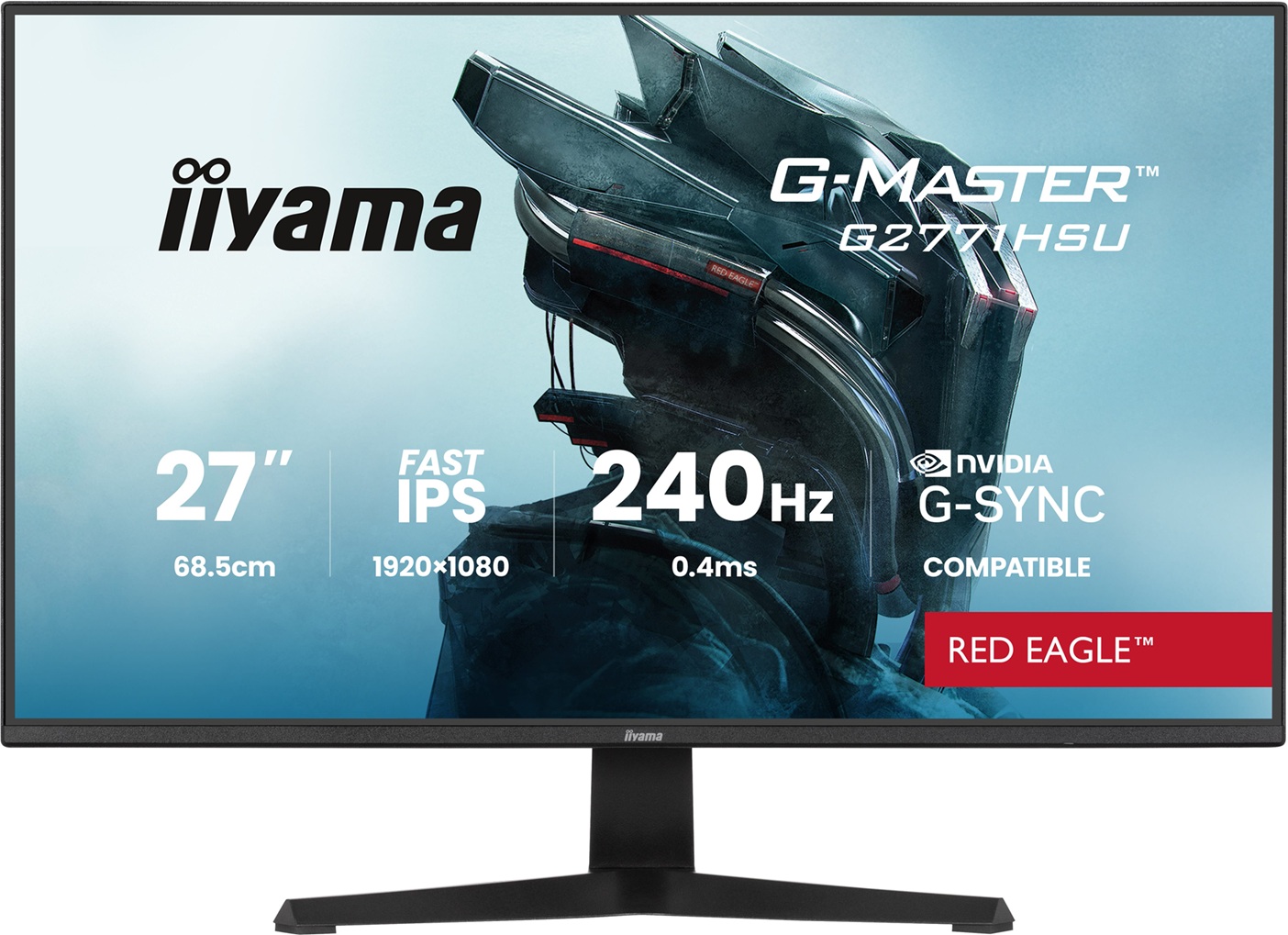 iiyama G-Master/G2771HSU-B1/27''/IPS/FHD/240Hz/0,4ms/Černá/3R