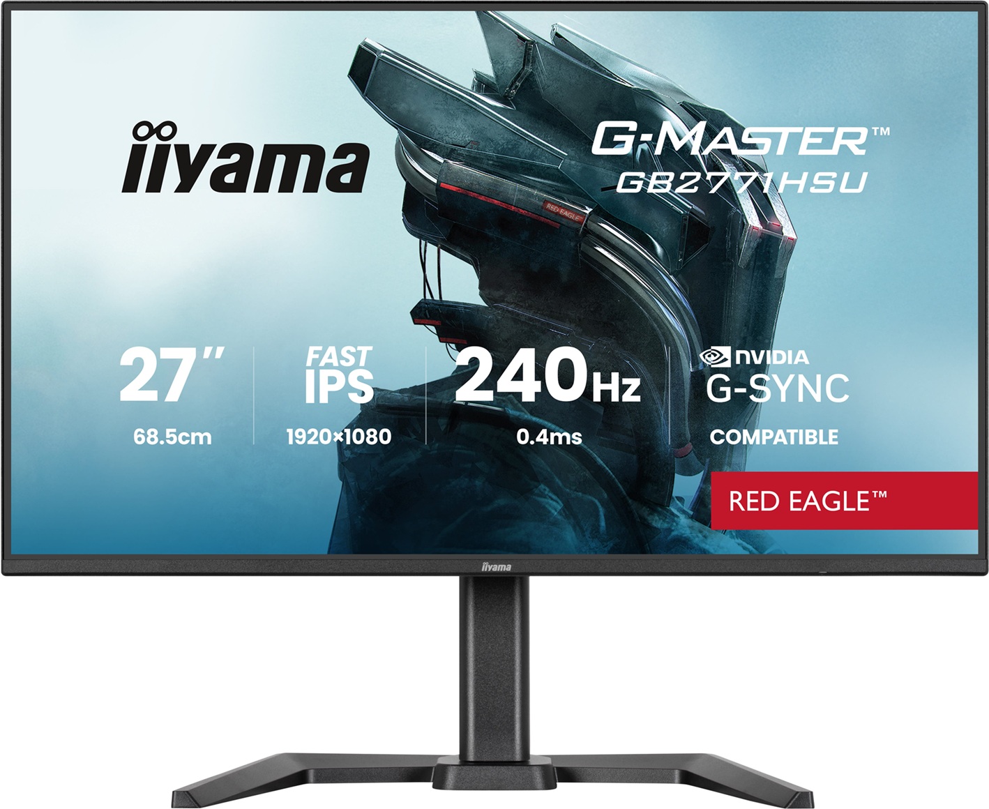 iiyama G-Master/GB2771HSU-B1/27''/IPS/FHD/240Hz/0,4ms/Černá/3R