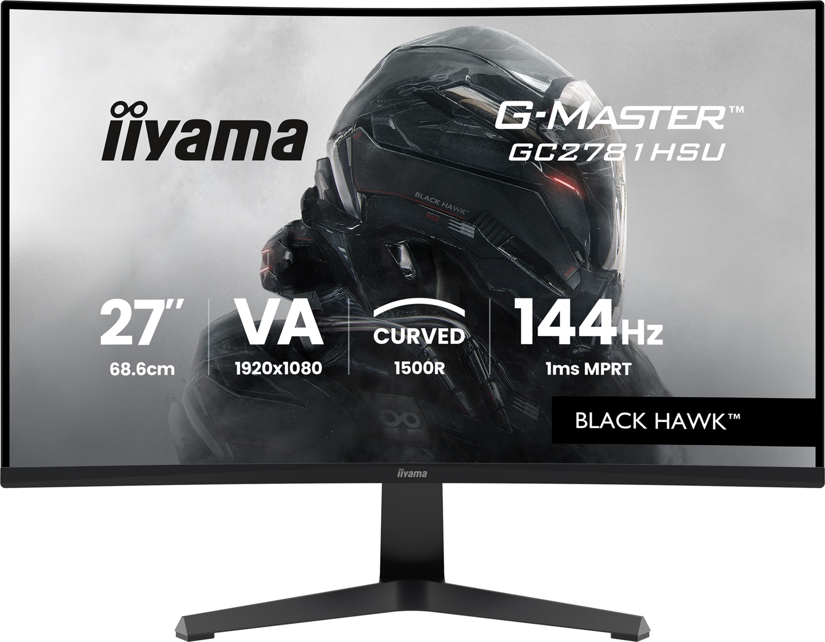 iiyama G-Master/GC2781HSU-B1/27''/VA/FHD/144Hz/1ms/Černá/3R