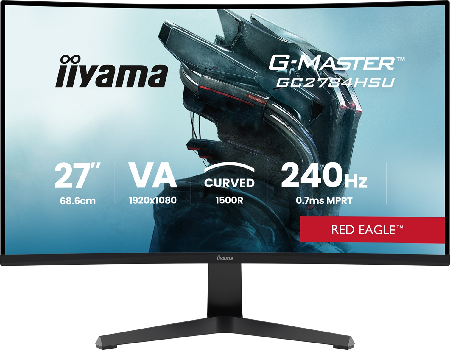 iiyama G-Master/GC2784HSU-B1/27''/VA/FHD/240Hz/0,7ms/Černá/3R