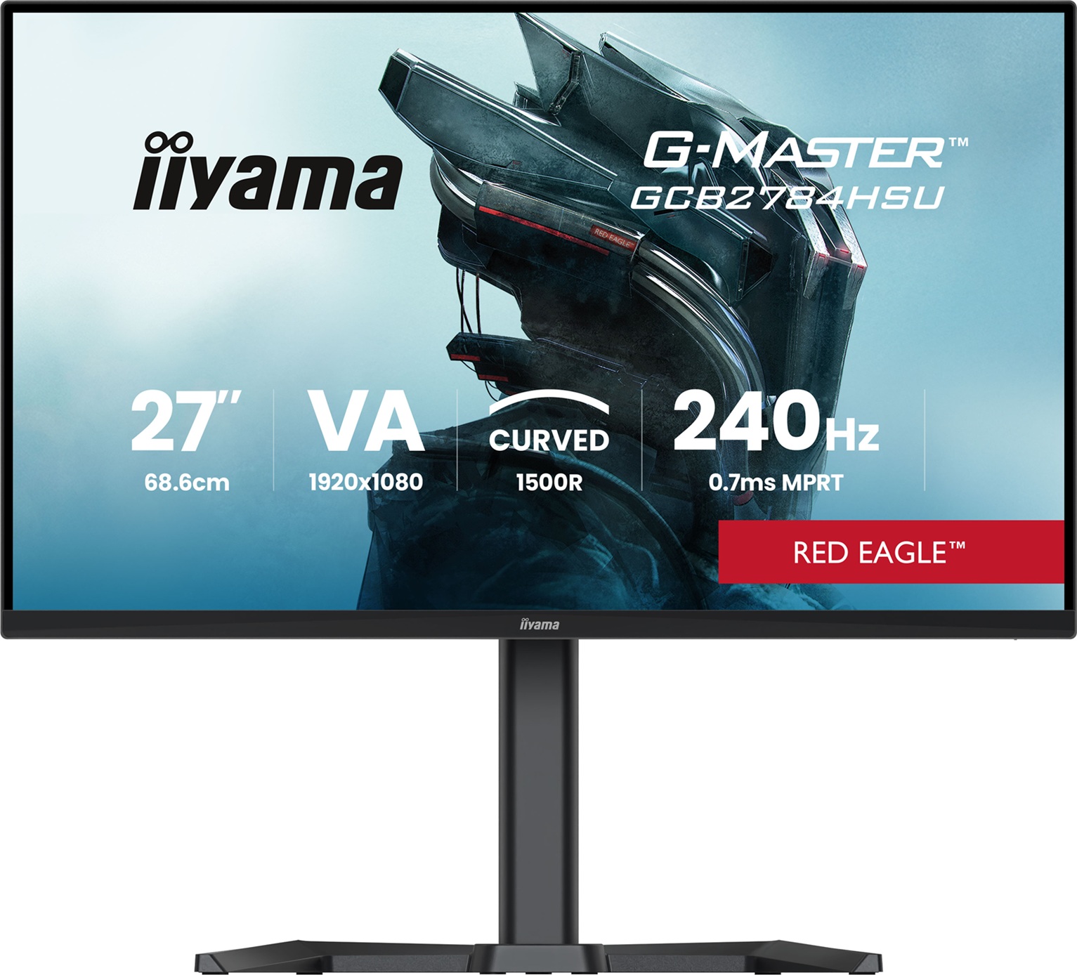 iiyama G-Master/GCB2784HSU-B1/27''/VA/FHD/240Hz/0,7ms/Černá/3R