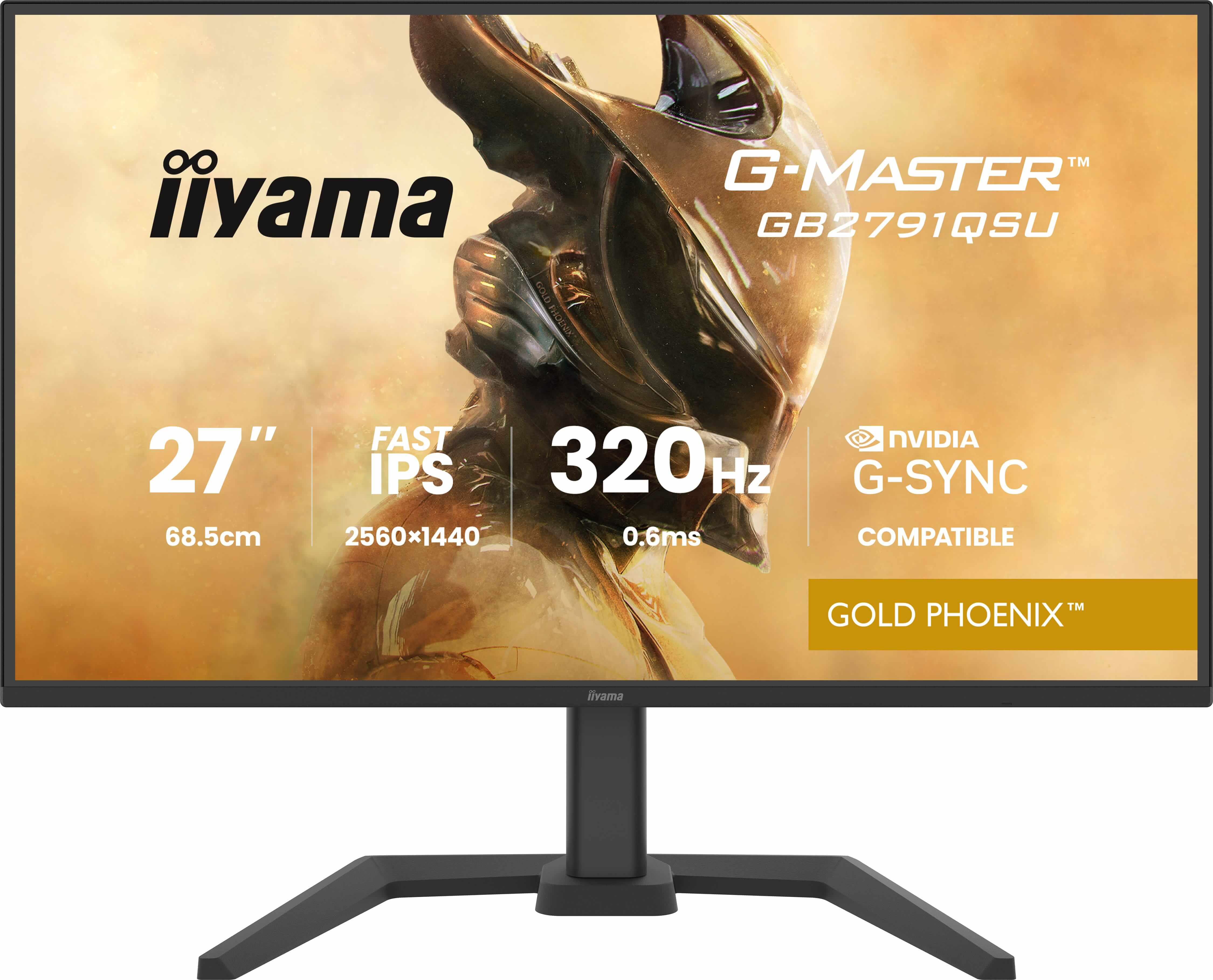 iiyama G-Master/GB2791QSU-B1/27''/IPS/QHD/320Hz/0,6ms/Černá/3R