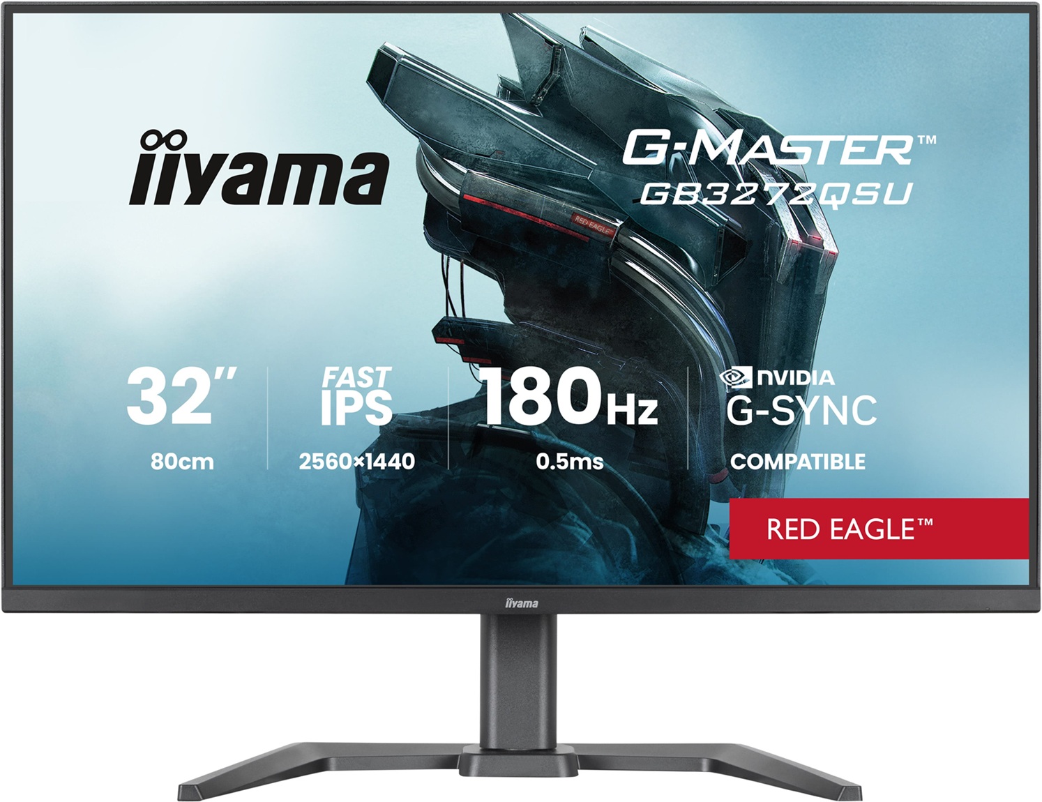 iiyama G-Master/GB3272QSU-B1/31,5''/IPS/QHD/180Hz/0,5ms/Černá/3R