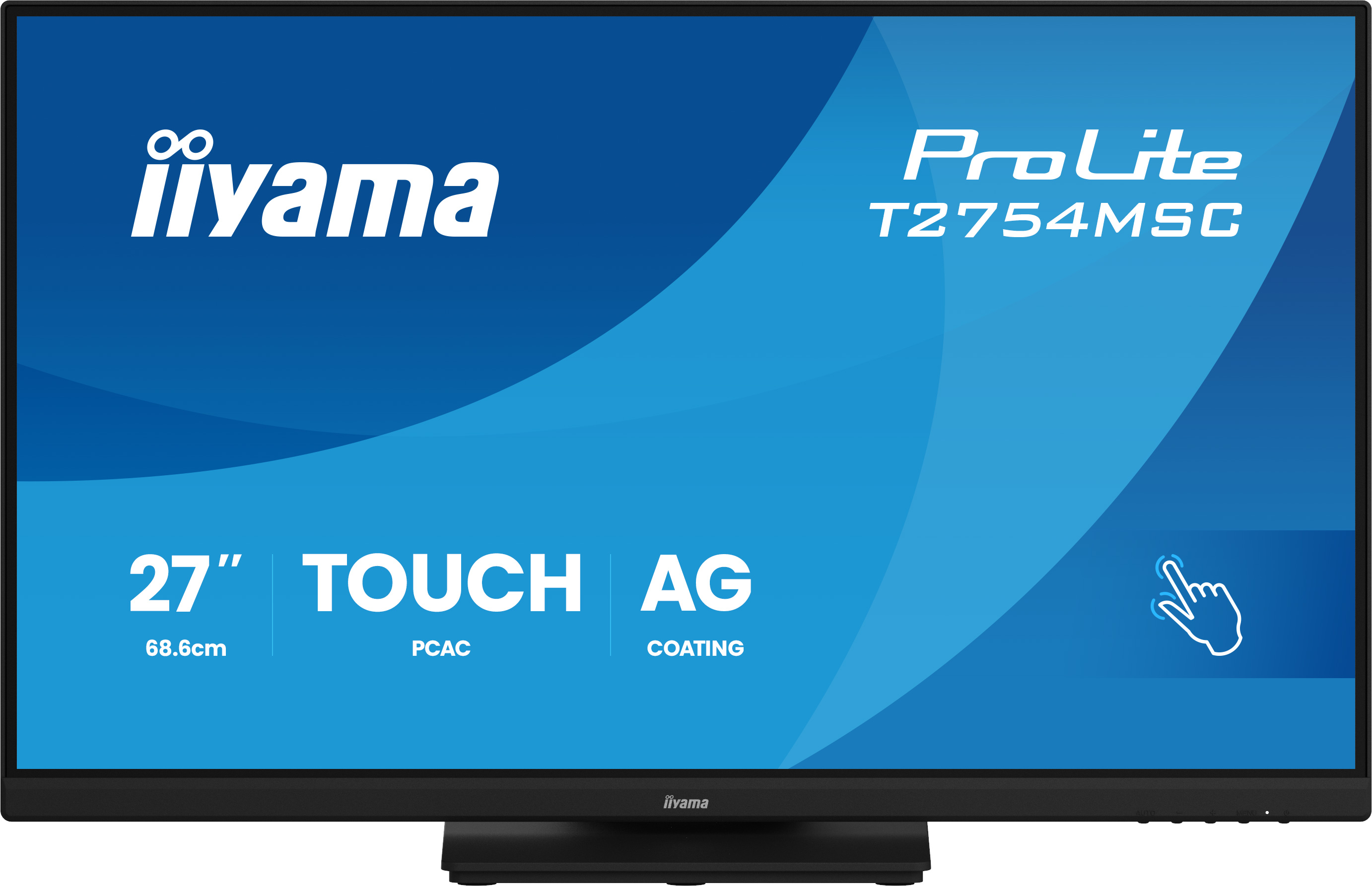 27'' iiyama T2754MSC-B2AG: IPS,FHD,AG,10P,HDMI,repr