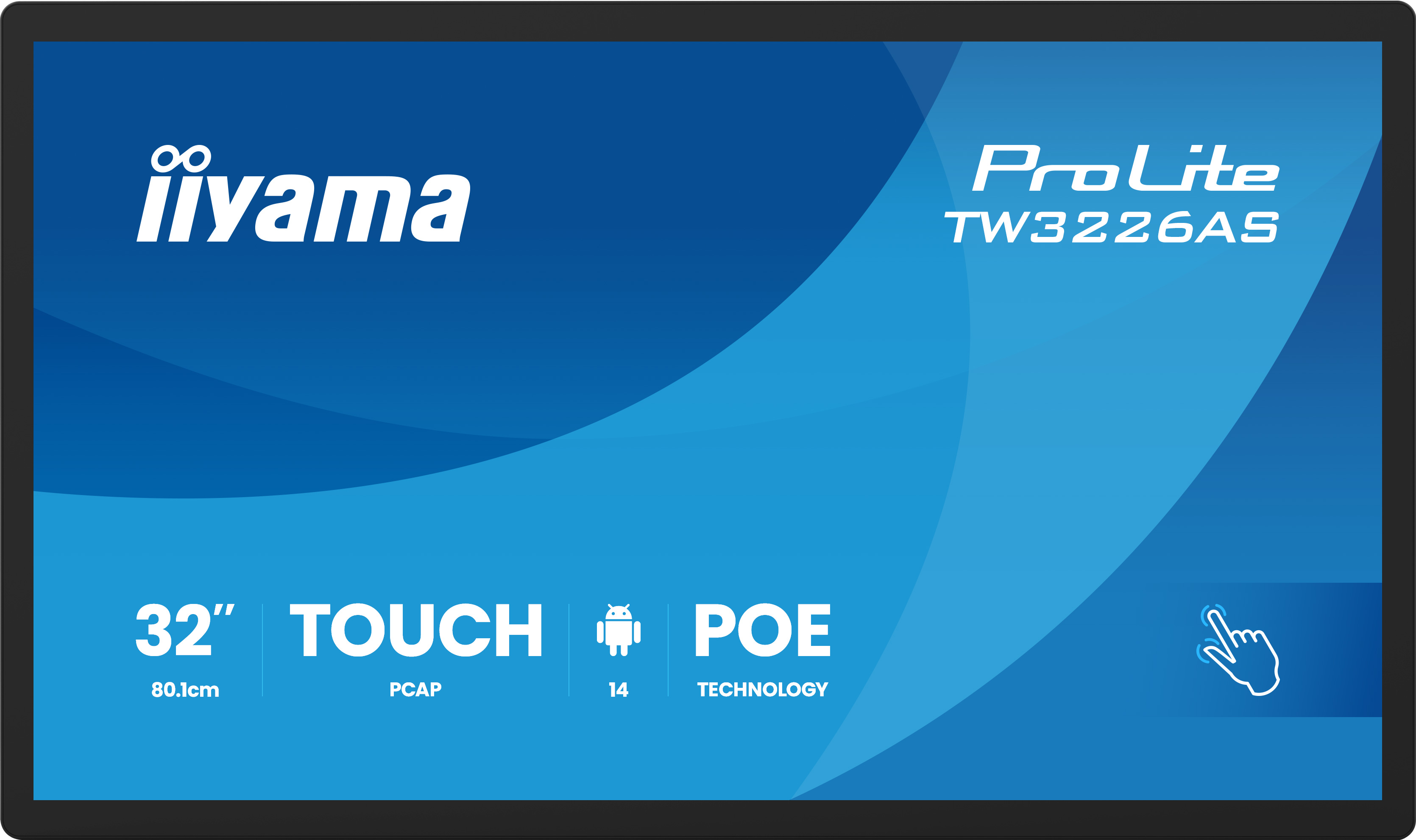 32'' iiyama TW3226AS-B3P:VA,FHD,Android,POE