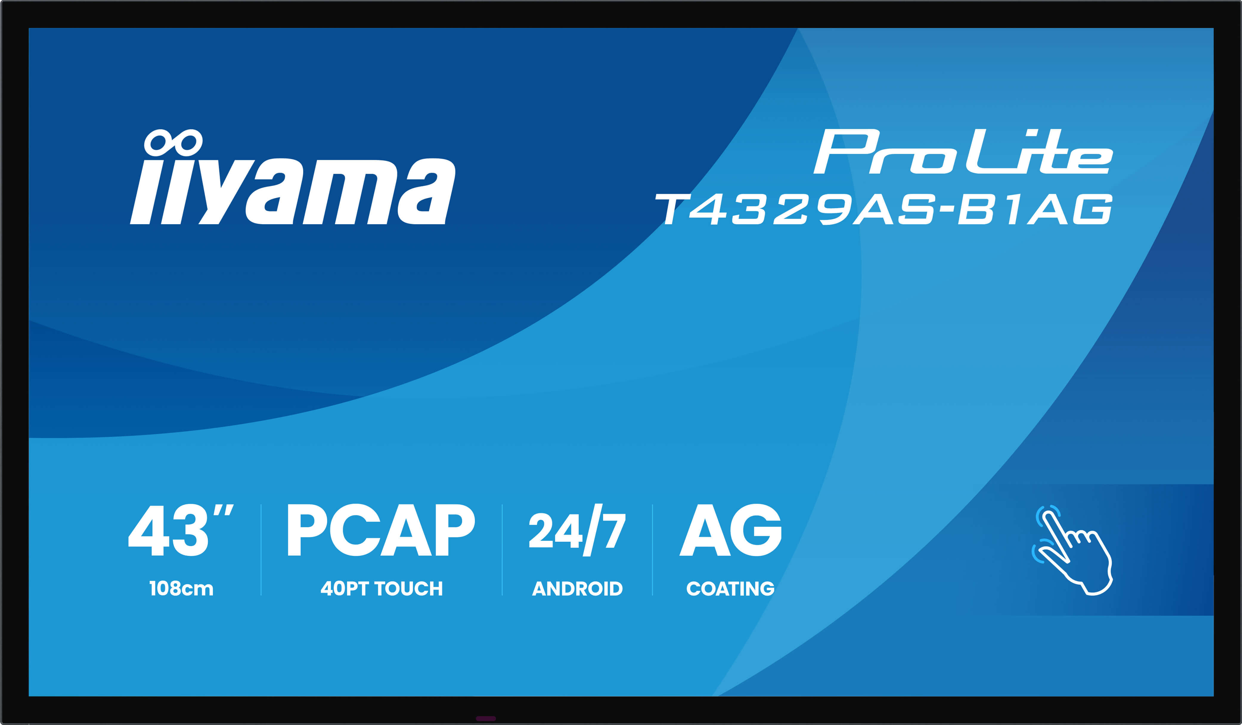 43'' iiyama T4329AS-B1AG1:IPS,4K UHD,Android,24/7