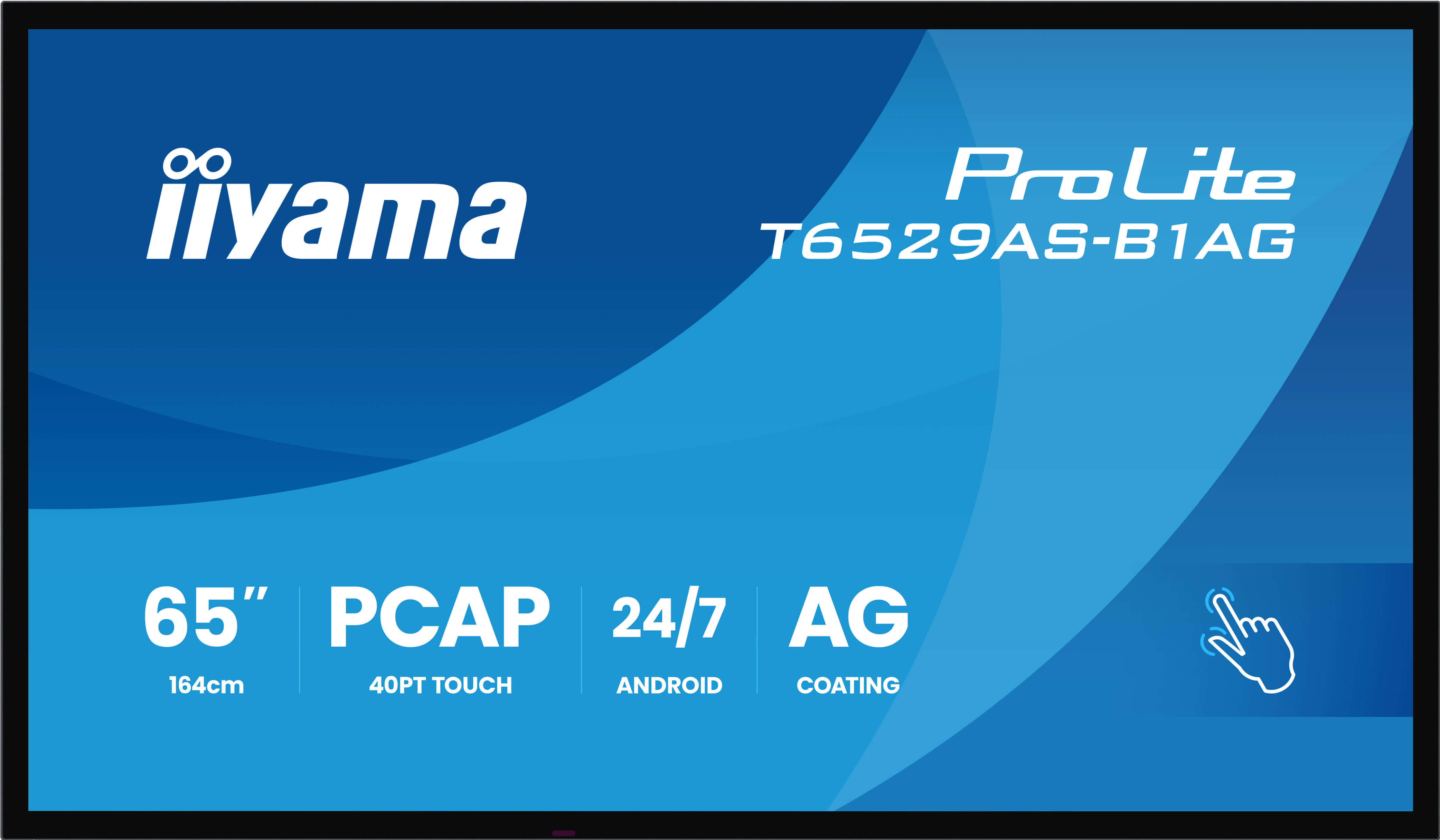 65'' iiyama T6529AS-B1AG: IPS, 4K UHD,Android,24/7