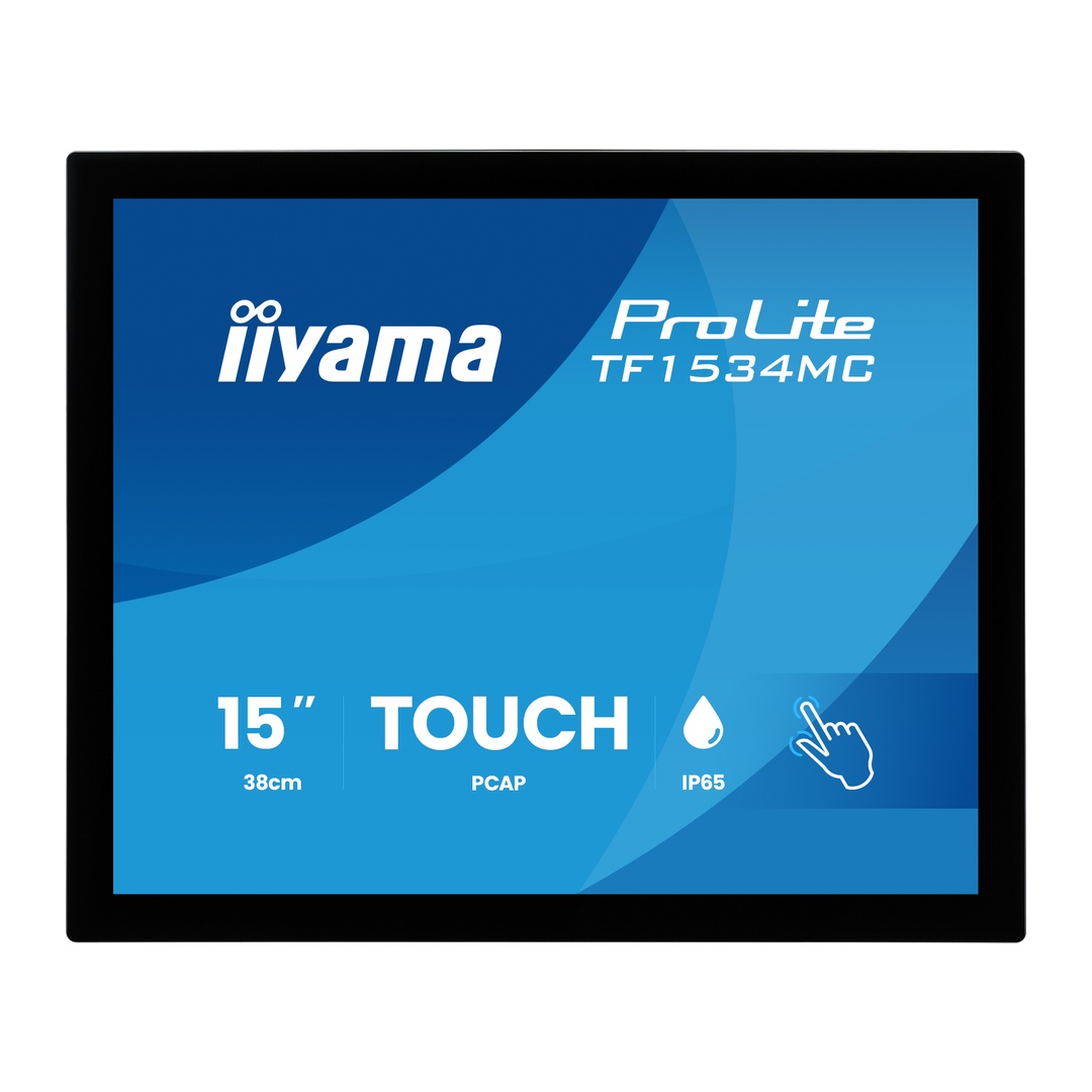15" iiyama TF1534MC-B8X: TN, XGA, 10P, IP65