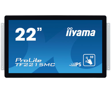 22'' iiyama TF2215MC-B2: IPS, FullHD, capacitive, 10P, 350cd/m2, VGA, DP, HDMi, černý