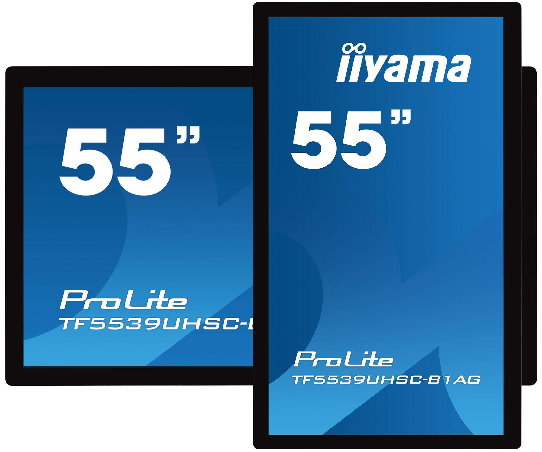 55'' iiyama TF5539UHSC-B1AG: IPS, 4K, capacitive, 15P, 500cd/m2, VGA, HDMI, DP, 24/7, IP54, černý