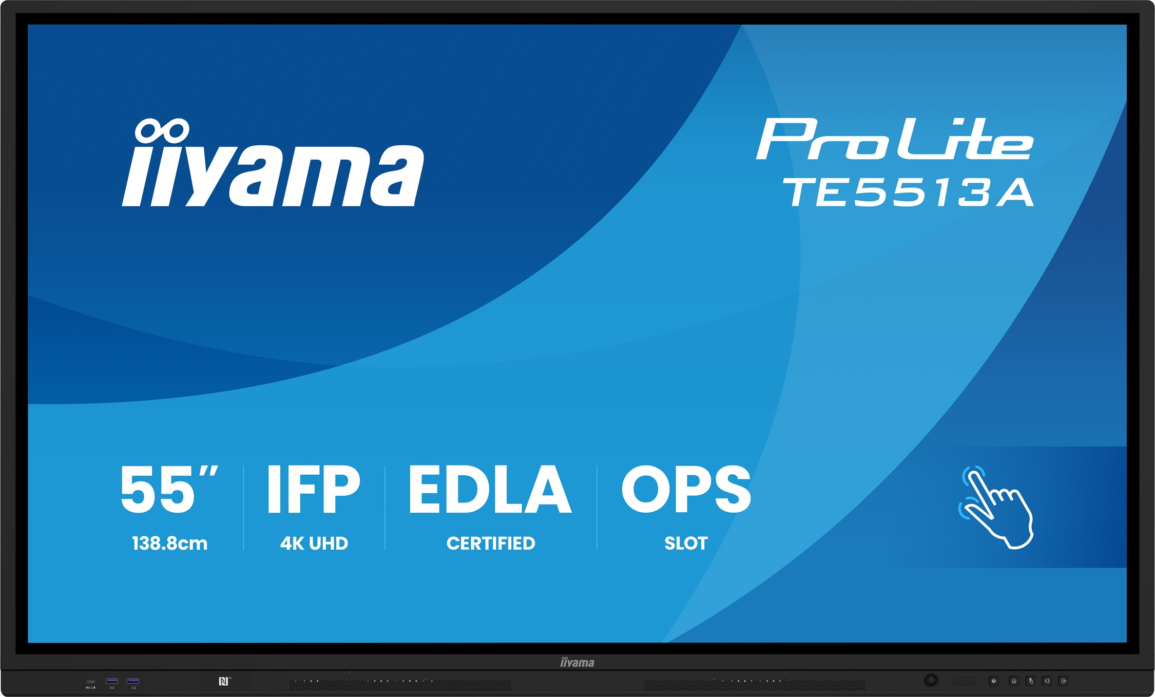 55'' iiyama TE5513A-B1AG:IPS,4K,40P,EDLA