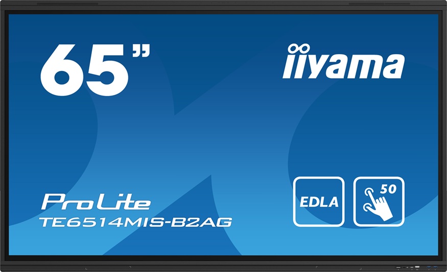 65'' iiyama TE6514MIS-B2AG:VA,4K,50P,Google EDLA