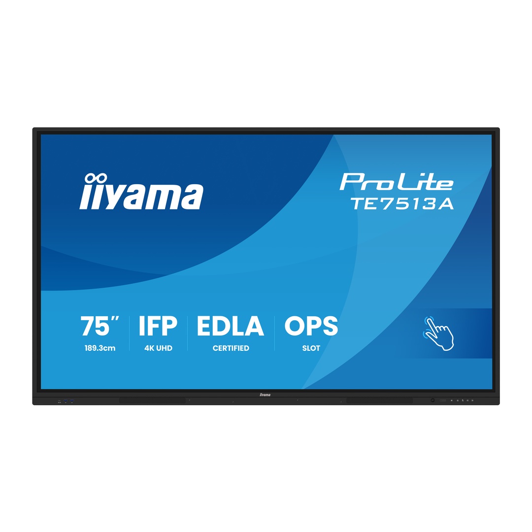 75'' iiyama TE7513A-B3AG:IPS,4K,40P,EDLA