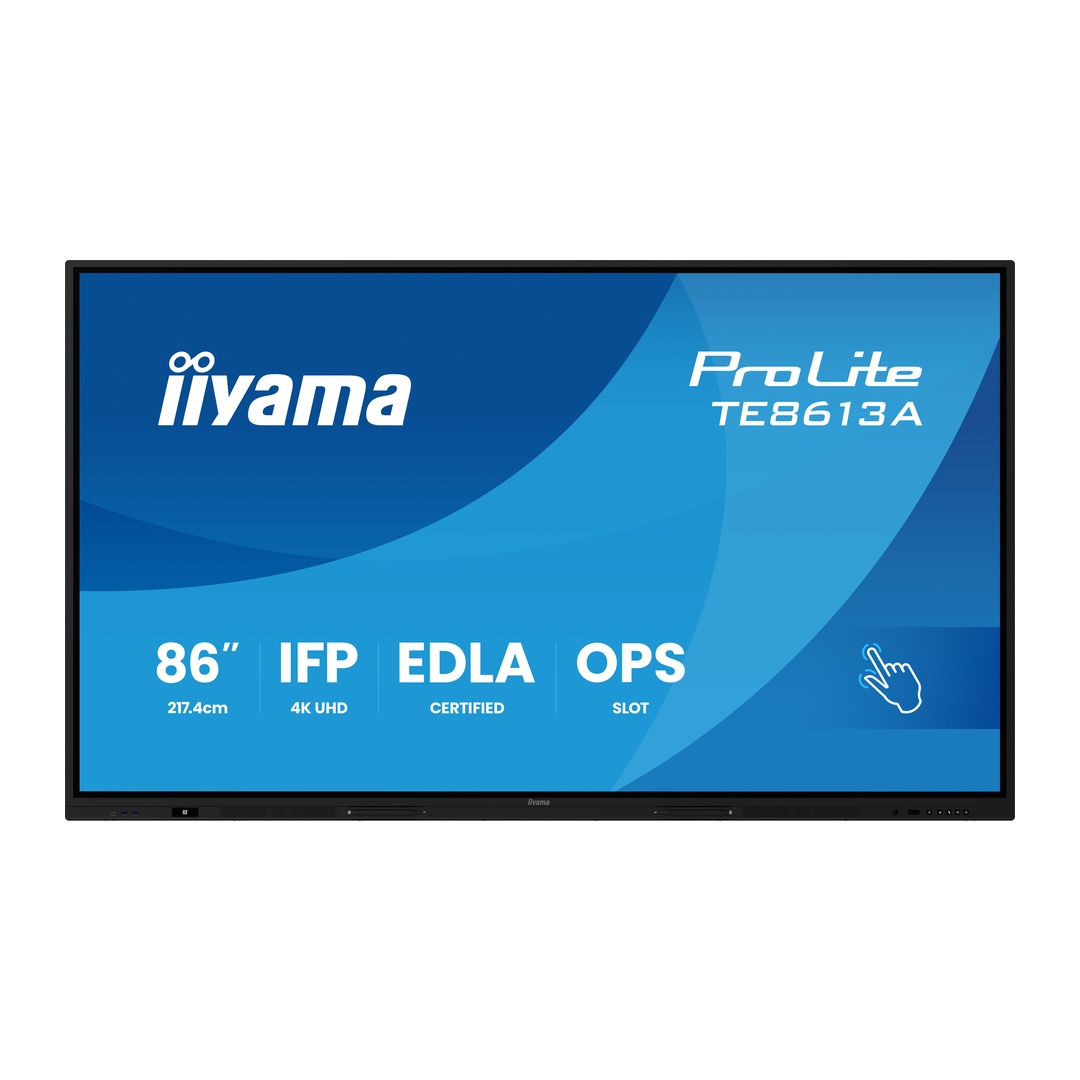 86'' iiyama TE8613A-B3AG:IPS,4K,40P,USB-C,EDLA