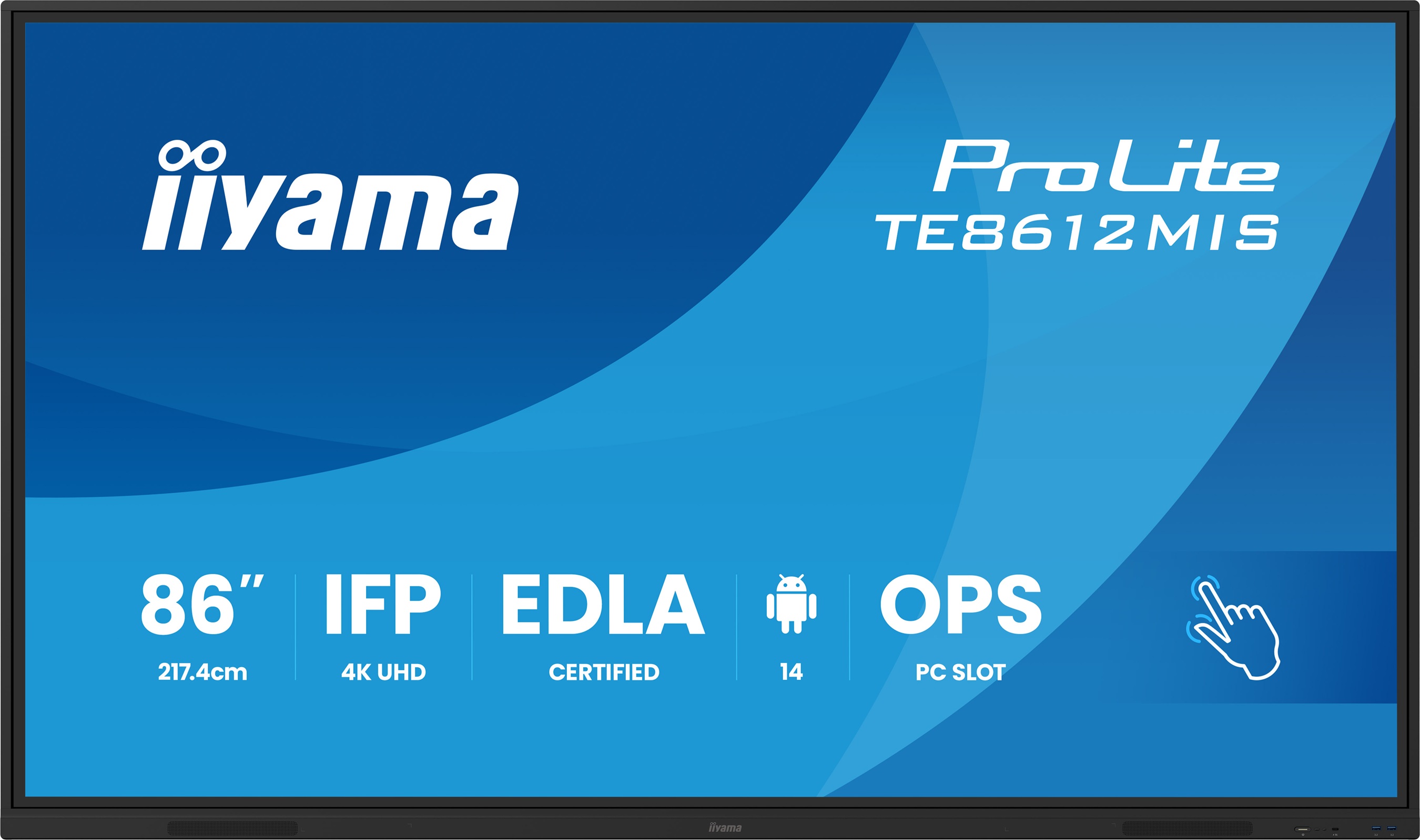 86'' iiyama TE8612MIS-B4AG:IPS,4K,40P,USB-C,EDLA