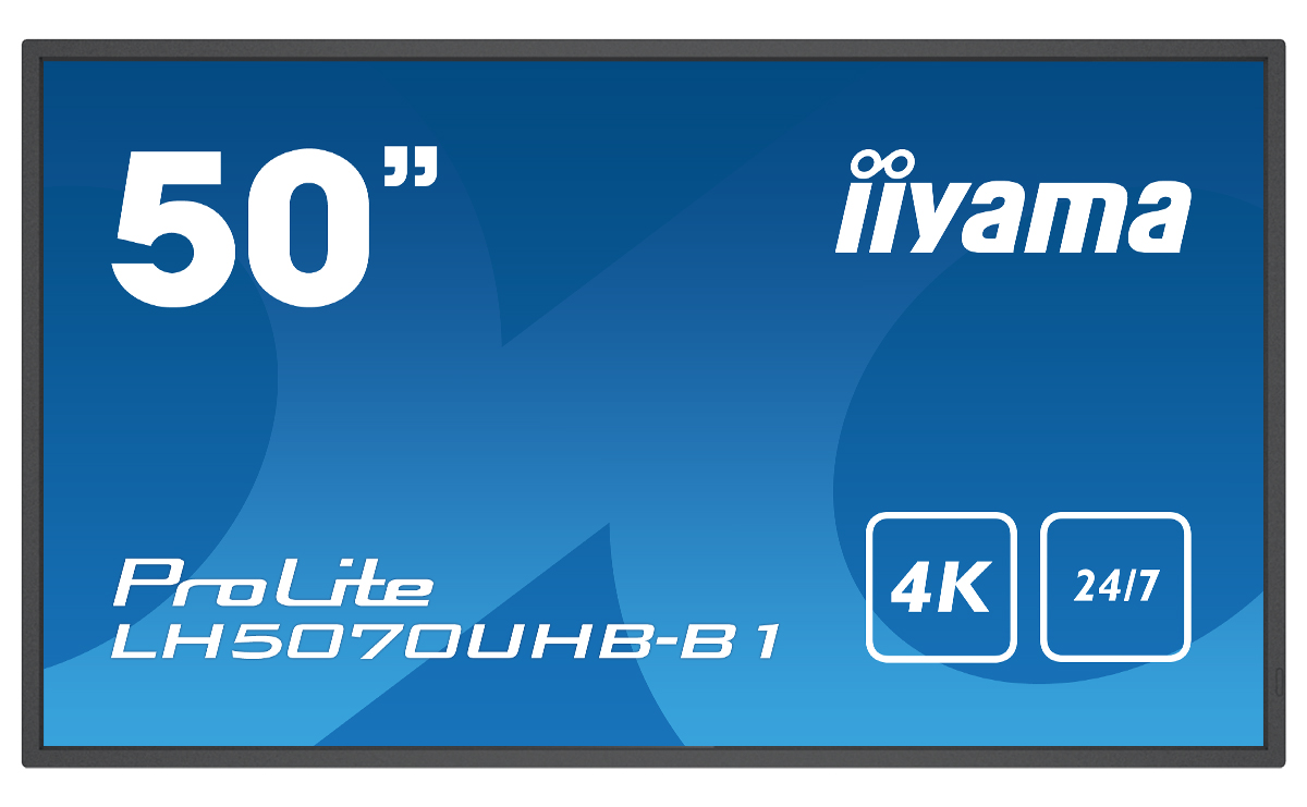 50'' iiyama LH5070UHB-B1: VA,4K UHD,Android,24/7