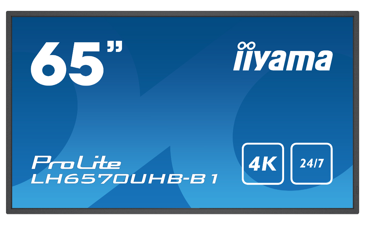 65'' iiyama LH6570UHB-B1: VA, 4K UHD,Android,24/7