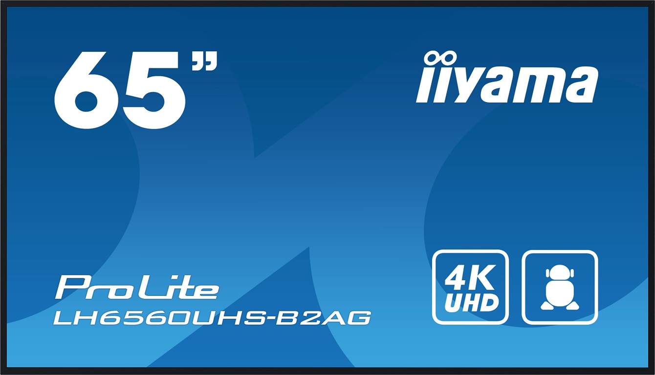 65'' iiyama LH6560UHS-B2AG:VA,4K UHD,Android,24/7